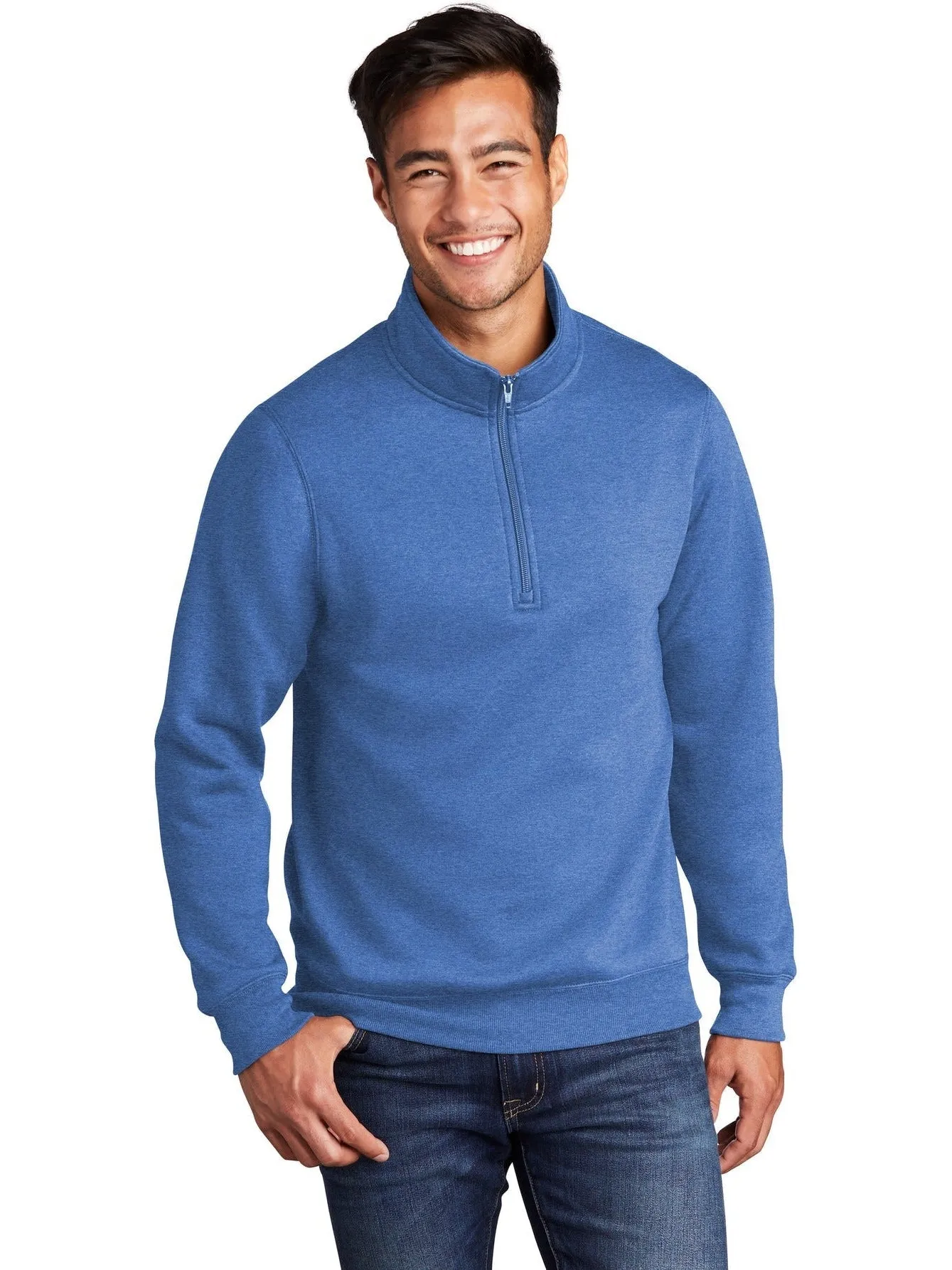 OUTLET-Port & Company Core Fleece 1/4-Zip Pullover Sweatshirt