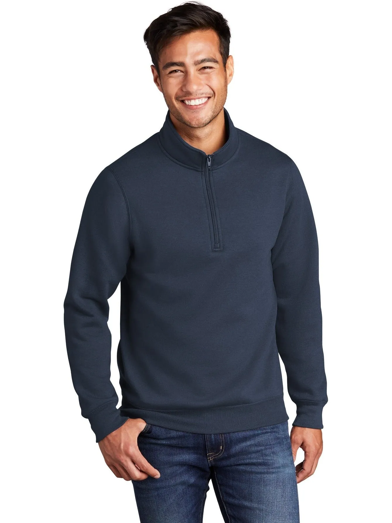 OUTLET-Port & Company Core Fleece 1/4-Zip Pullover Sweatshirt