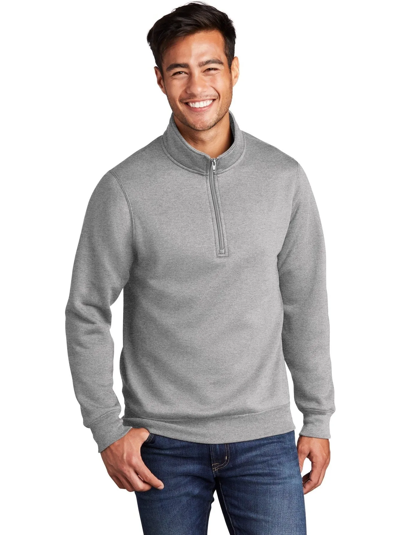 OUTLET-Port & Company Core Fleece 1/4-Zip Pullover Sweatshirt