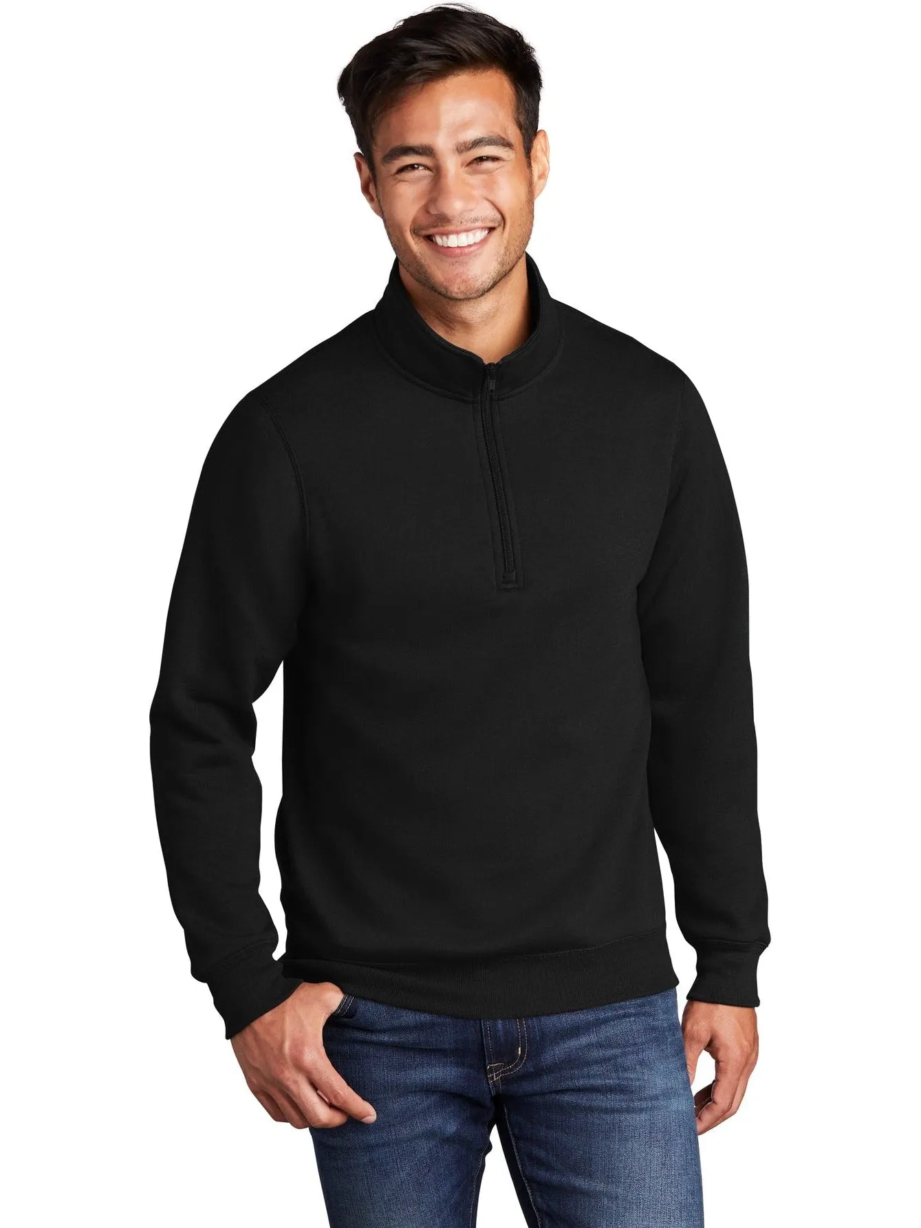 OUTLET-Port & Company Core Fleece 1/4-Zip Pullover Sweatshirt