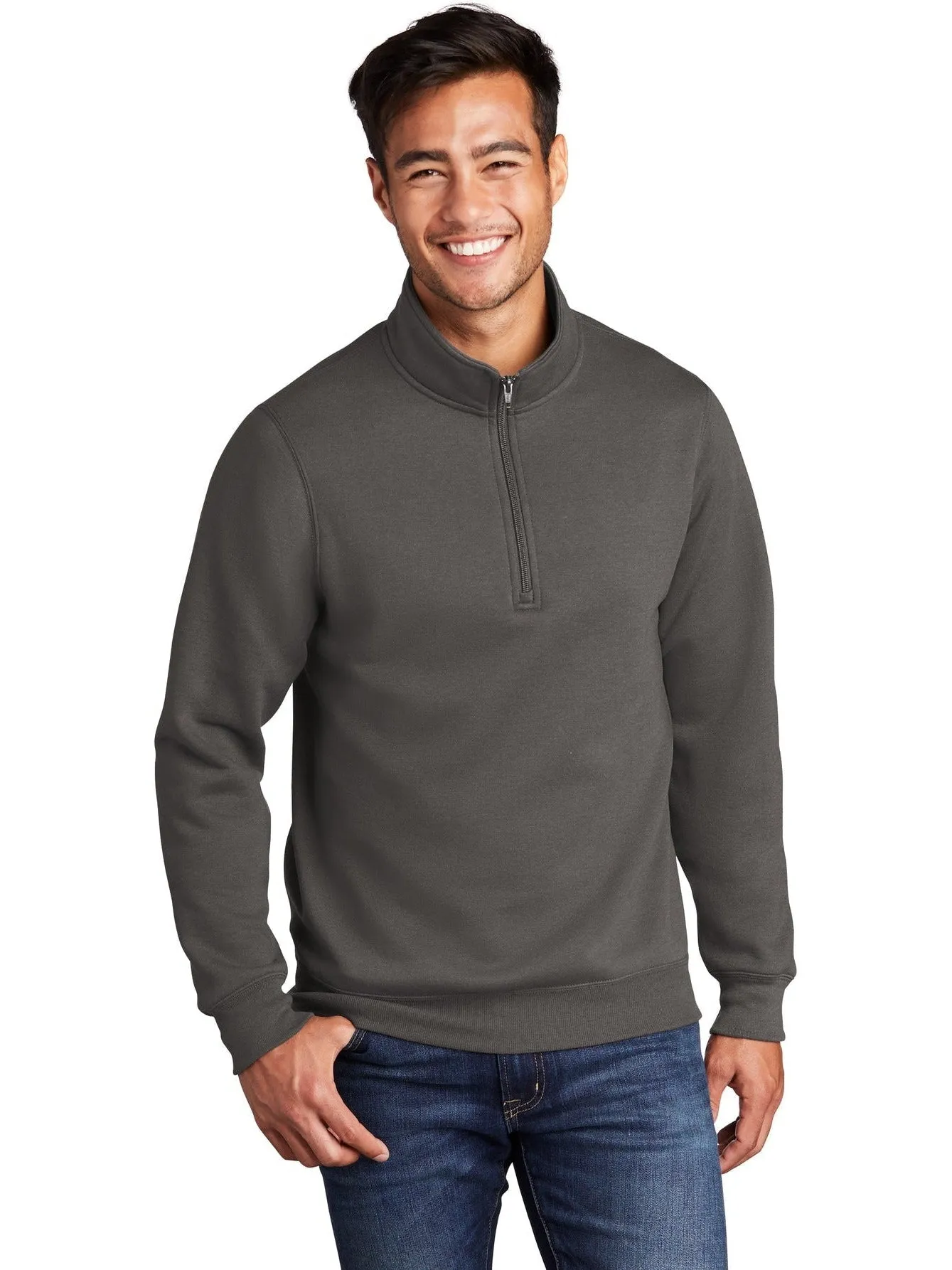 OUTLET-Port & Company Core Fleece 1/4-Zip Pullover Sweatshirt
