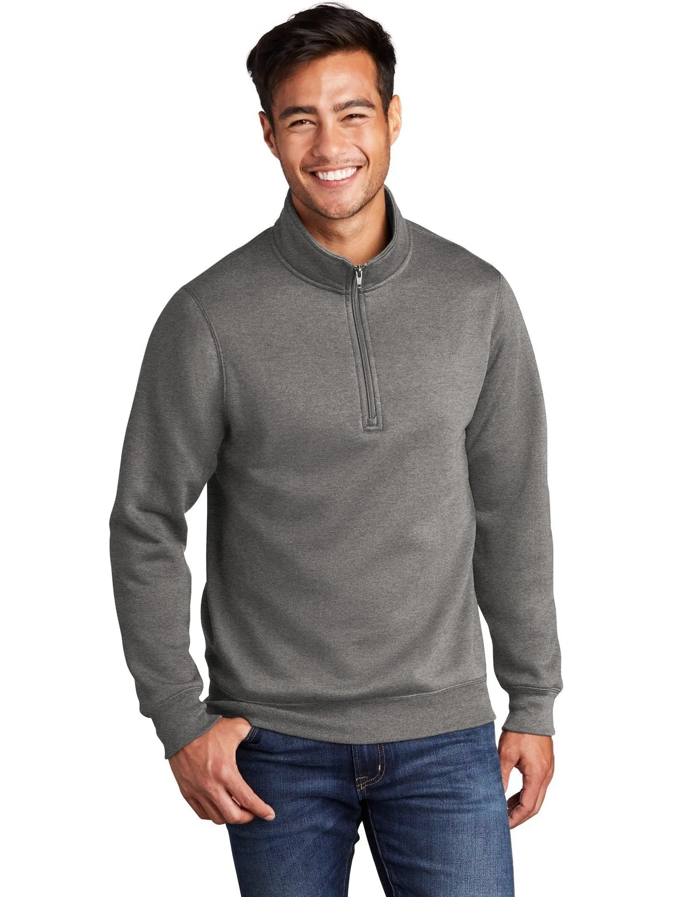 OUTLET-Port & Company Core Fleece 1/4-Zip Pullover Sweatshirt