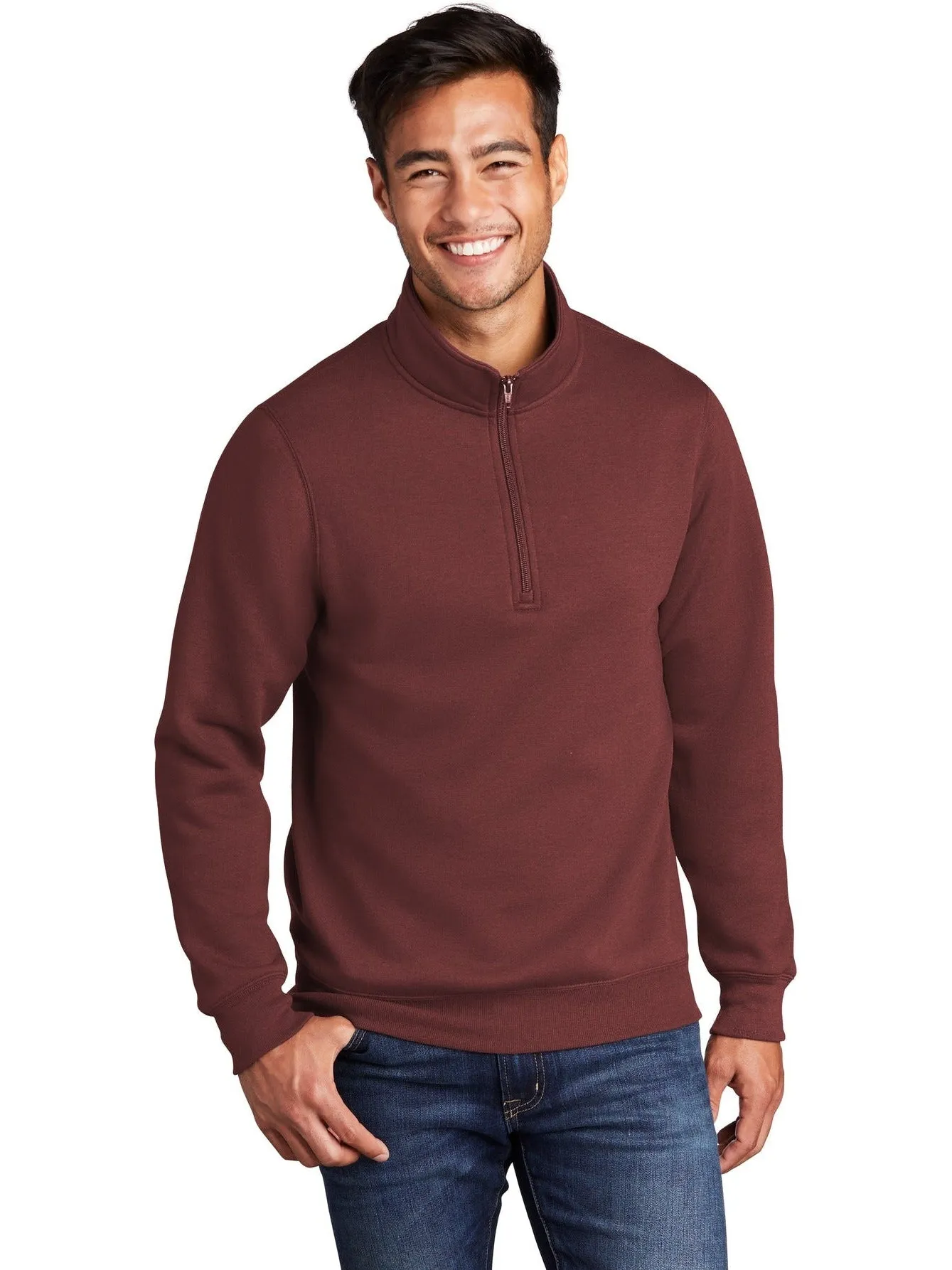 OUTLET-Port & Company Core Fleece 1/4-Zip Pullover Sweatshirt