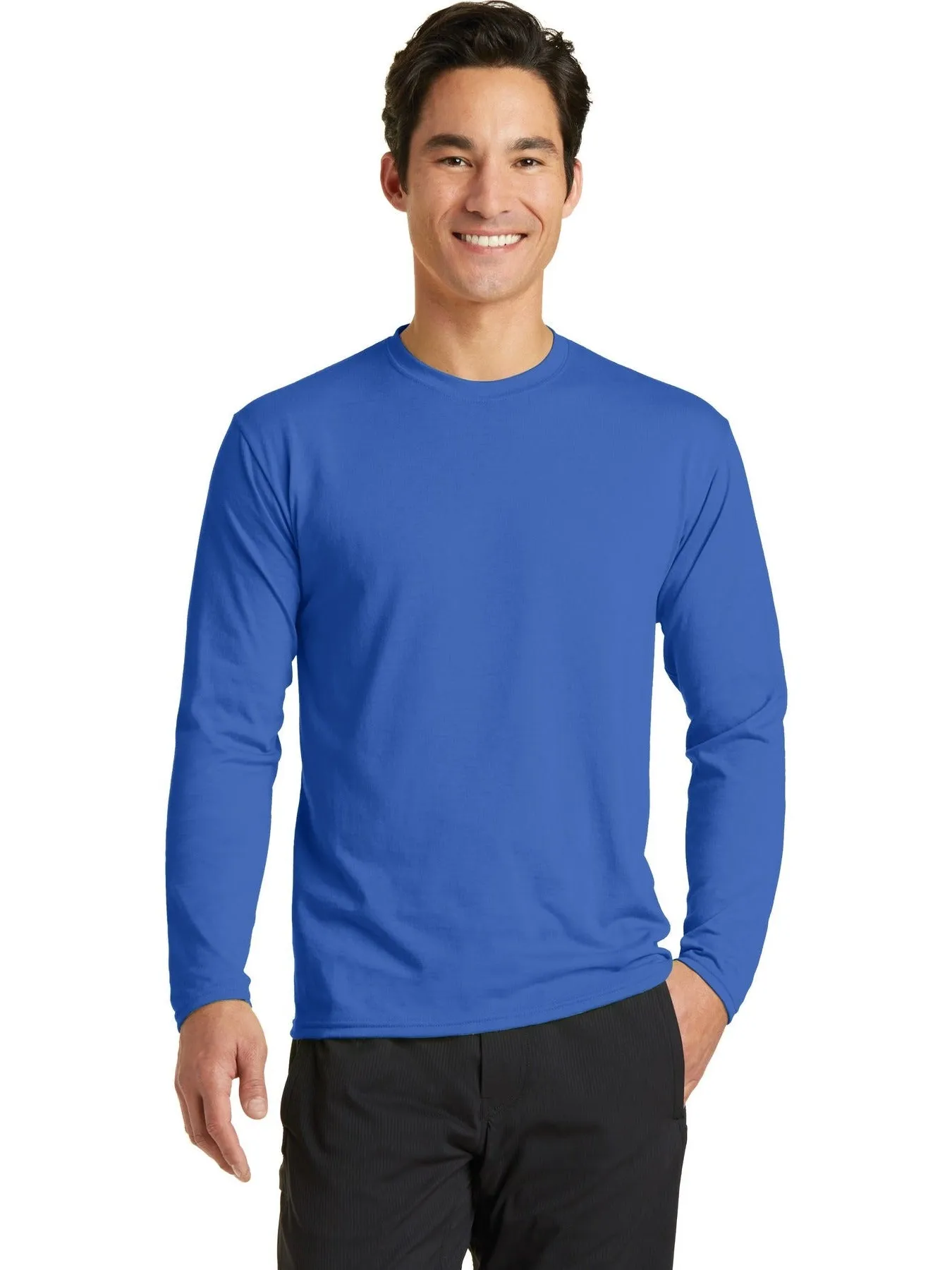 OUTLET-Port & Company Long Sleeve Performance Blend Tee