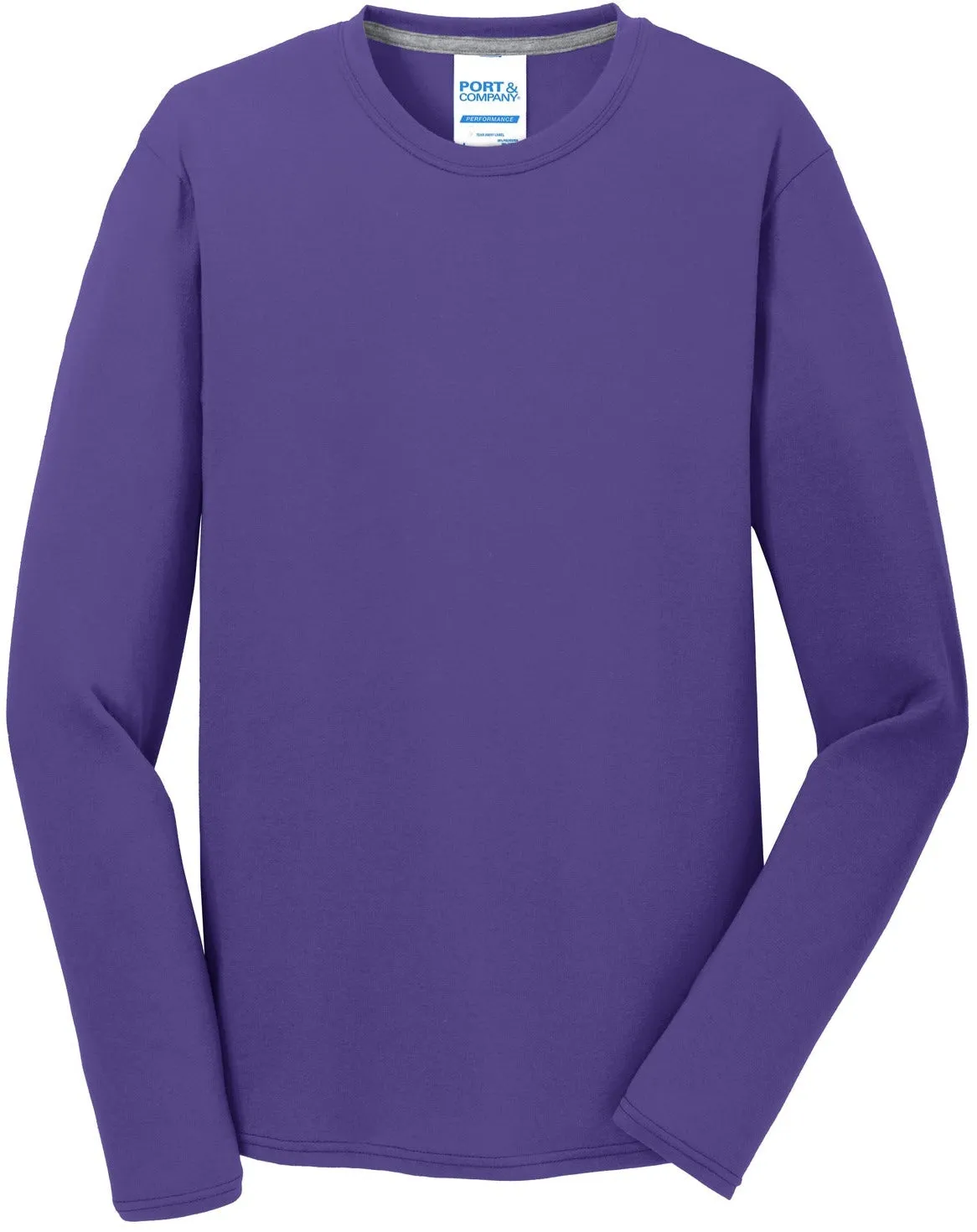 OUTLET-Port & Company Long Sleeve Performance Blend Tee