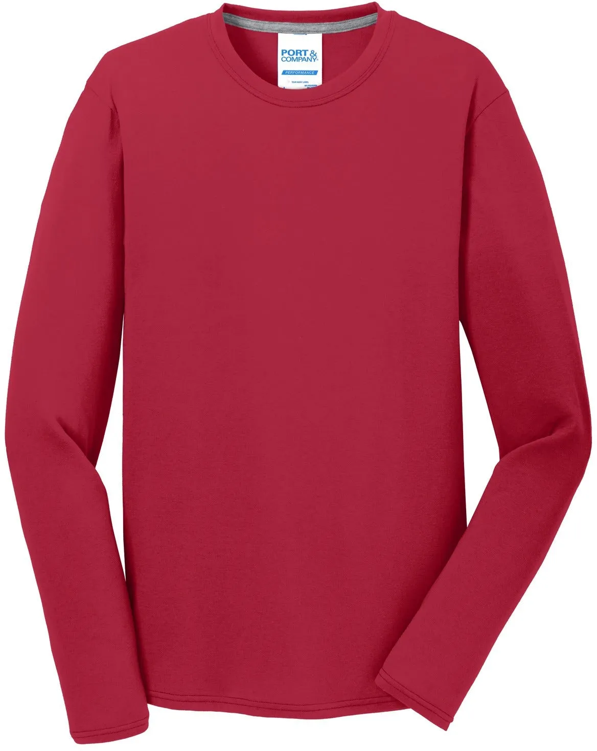 OUTLET-Port & Company Long Sleeve Performance Blend Tee