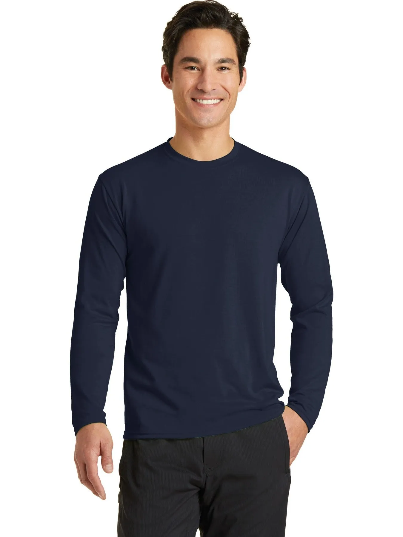 OUTLET-Port & Company Long Sleeve Performance Blend Tee