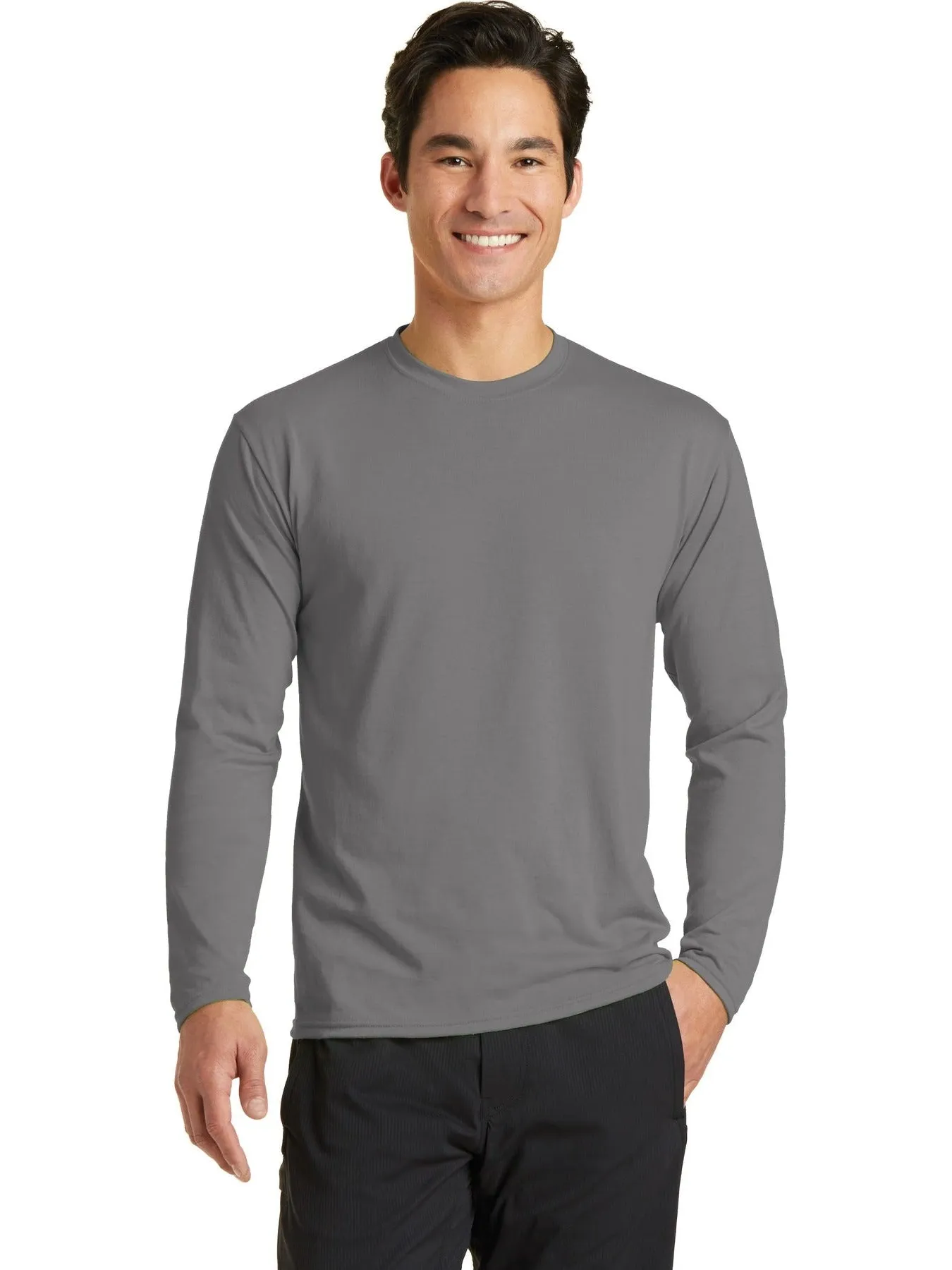 OUTLET-Port & Company Long Sleeve Performance Blend Tee