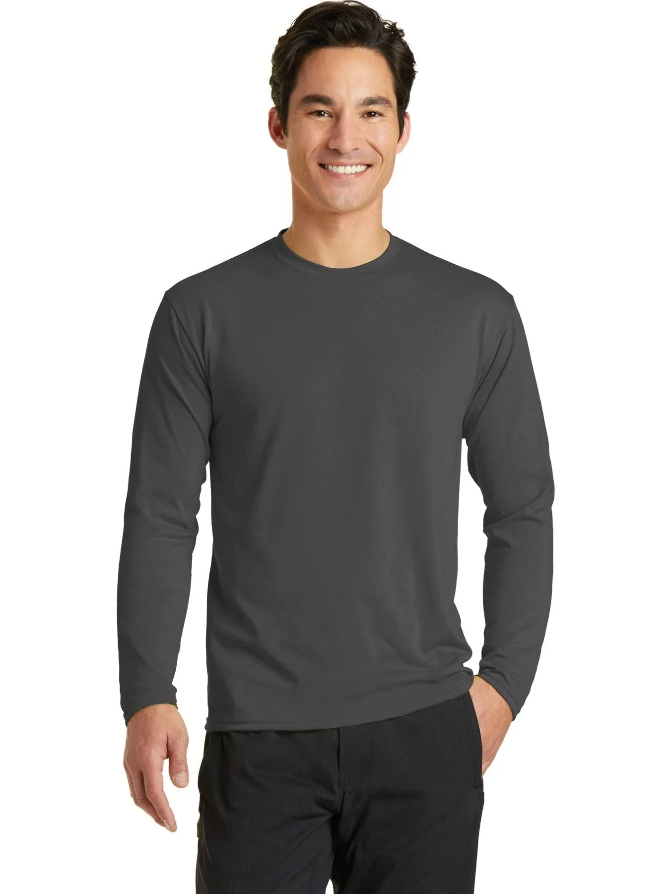 OUTLET-Port & Company Long Sleeve Performance Blend Tee