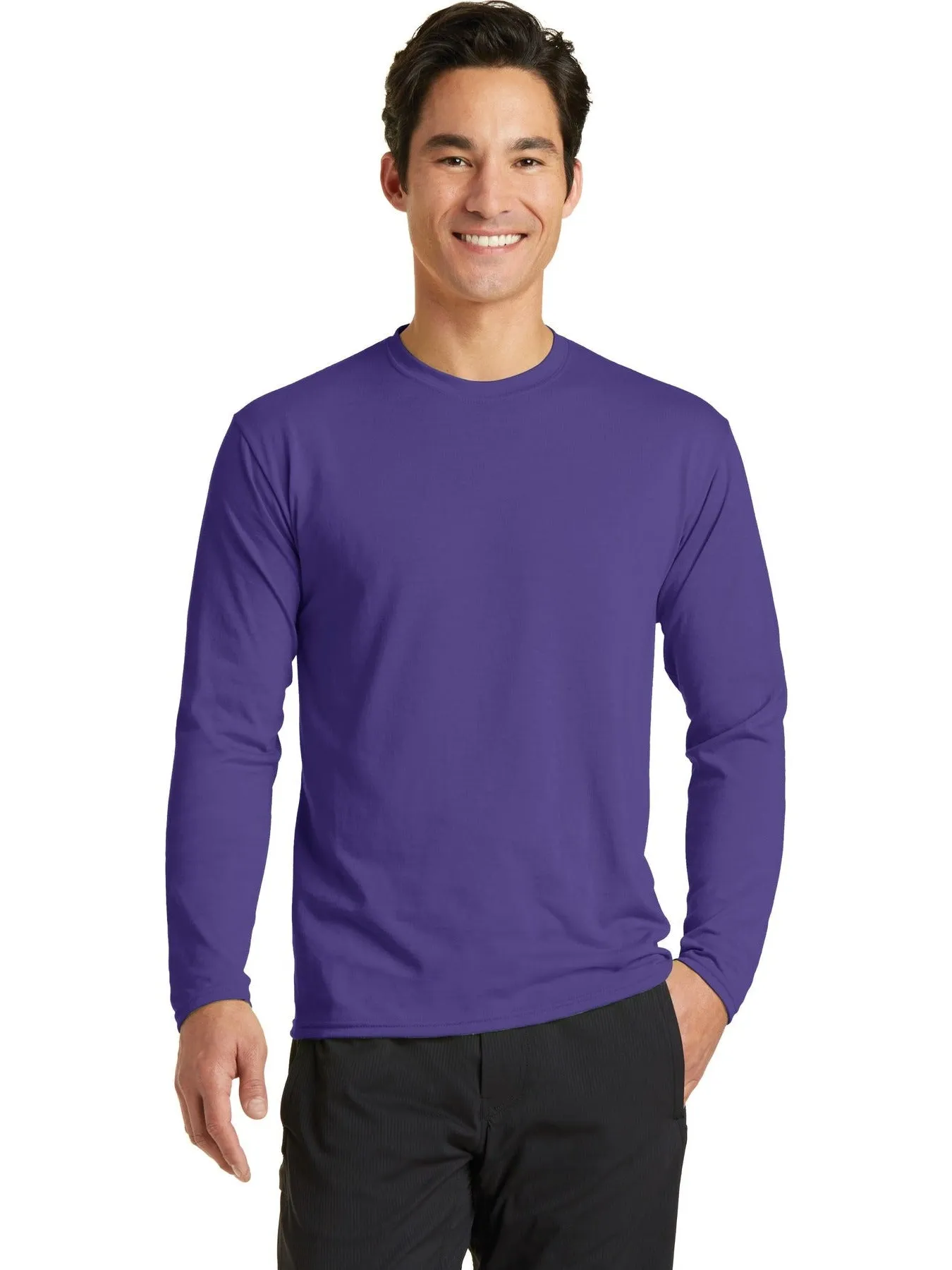 OUTLET-Port & Company Long Sleeve Performance Blend Tee