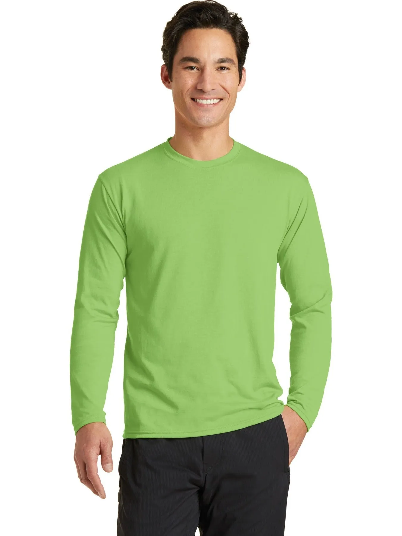 OUTLET-Port & Company Long Sleeve Performance Blend Tee