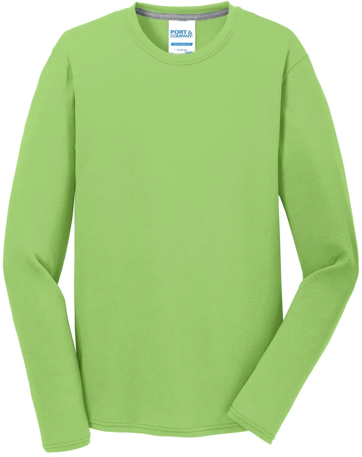 OUTLET-Port & Company Long Sleeve Performance Blend Tee