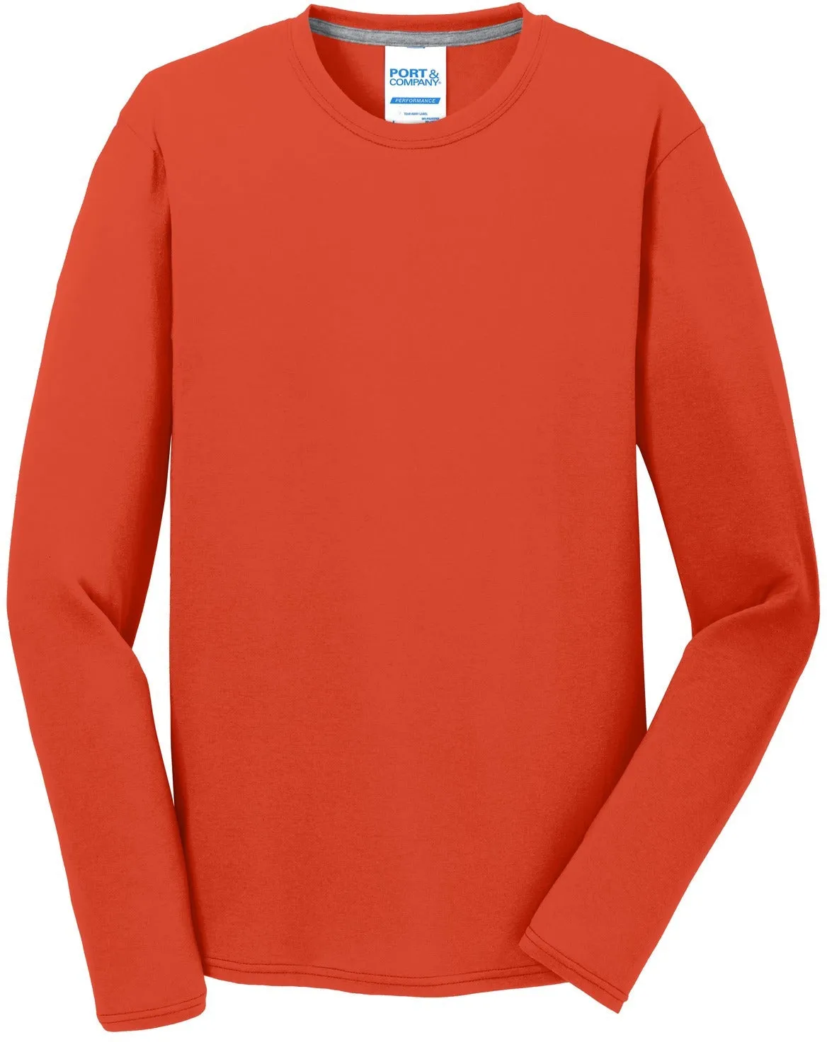OUTLET-Port & Company Long Sleeve Performance Blend Tee