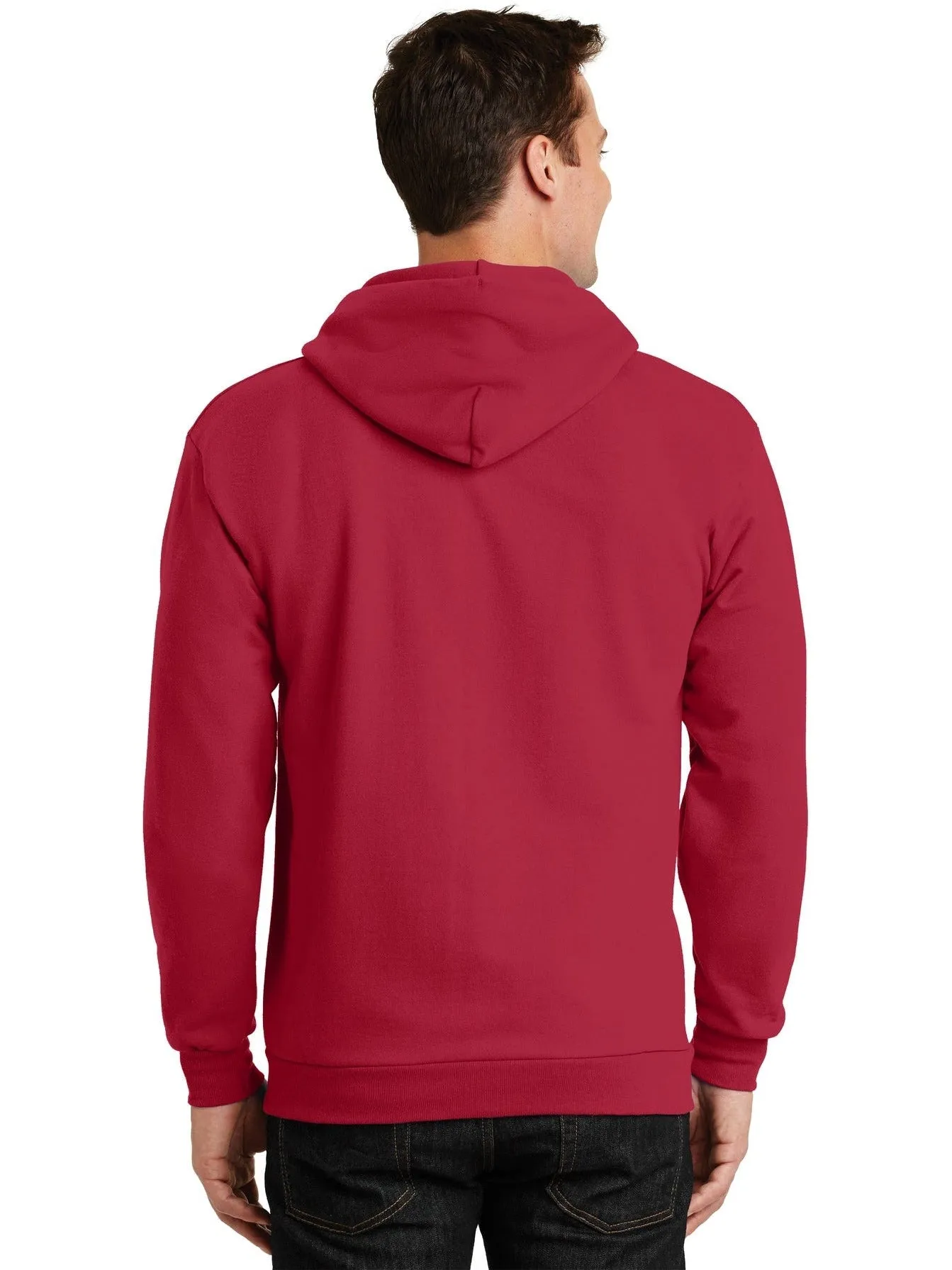 OUTLET-Port & Company Ultimate Full-Zip Hooded Sweatshirt