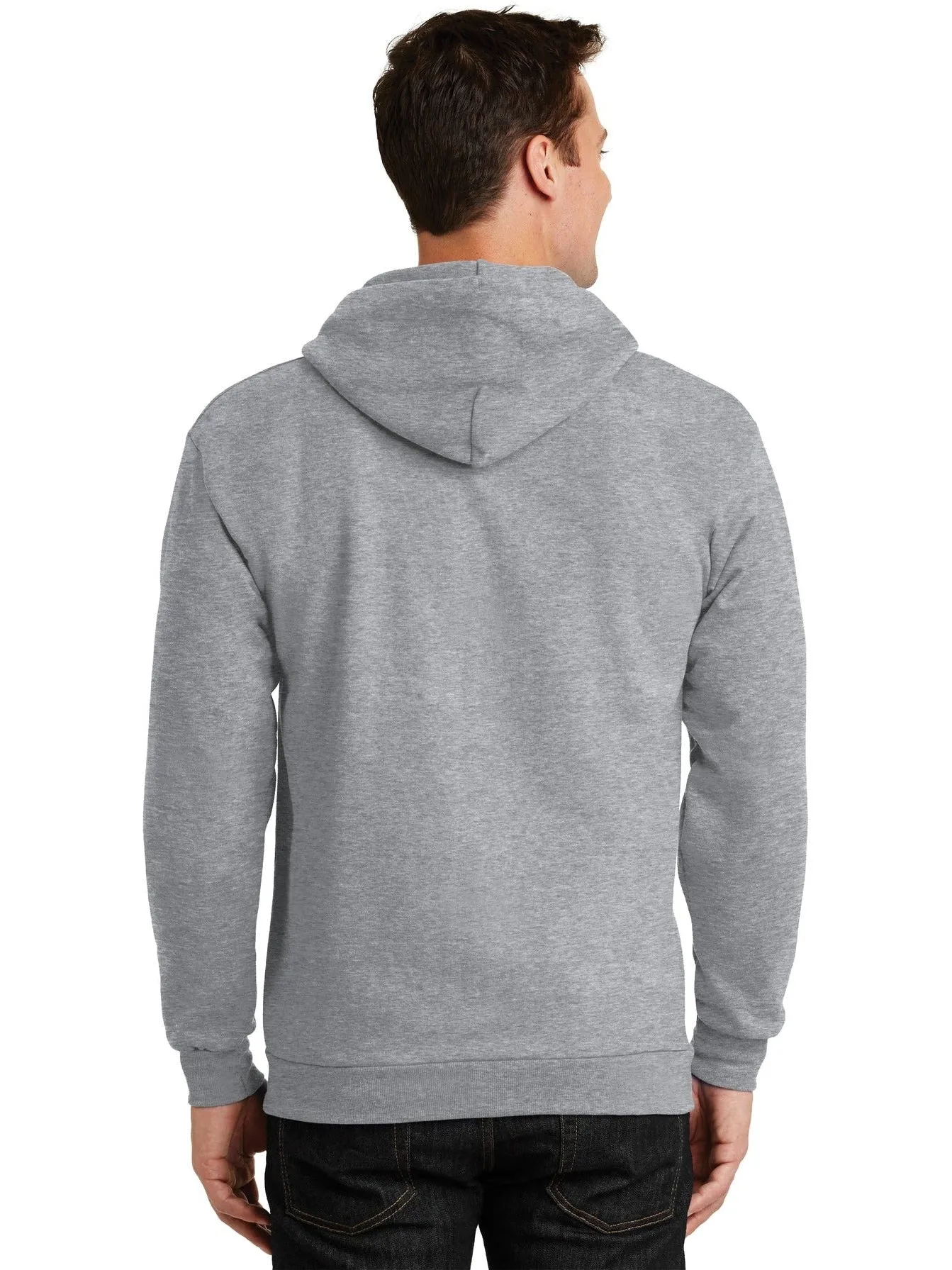 OUTLET-Port & Company Ultimate Full-Zip Hooded Sweatshirt