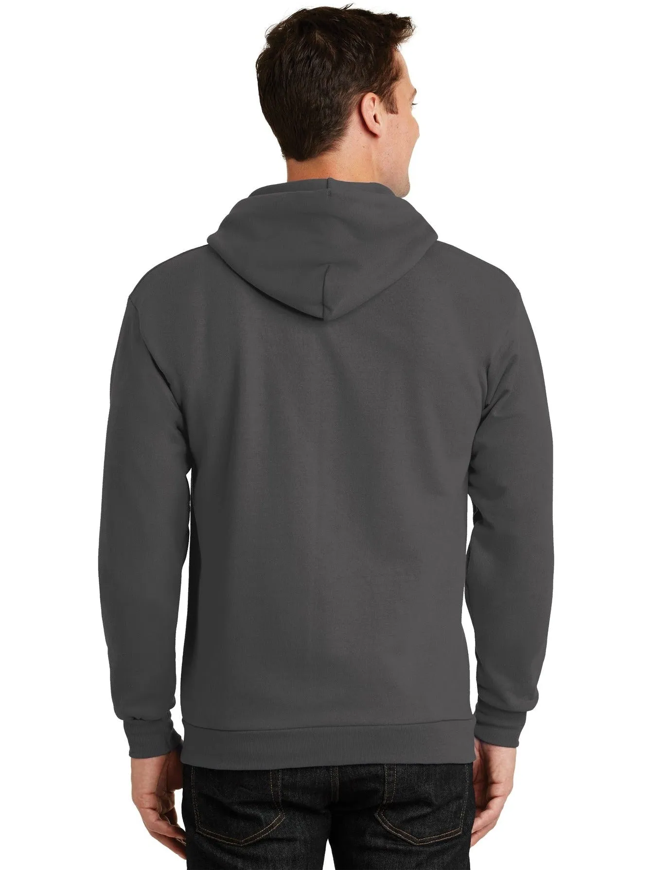 OUTLET-Port & Company Ultimate Full-Zip Hooded Sweatshirt