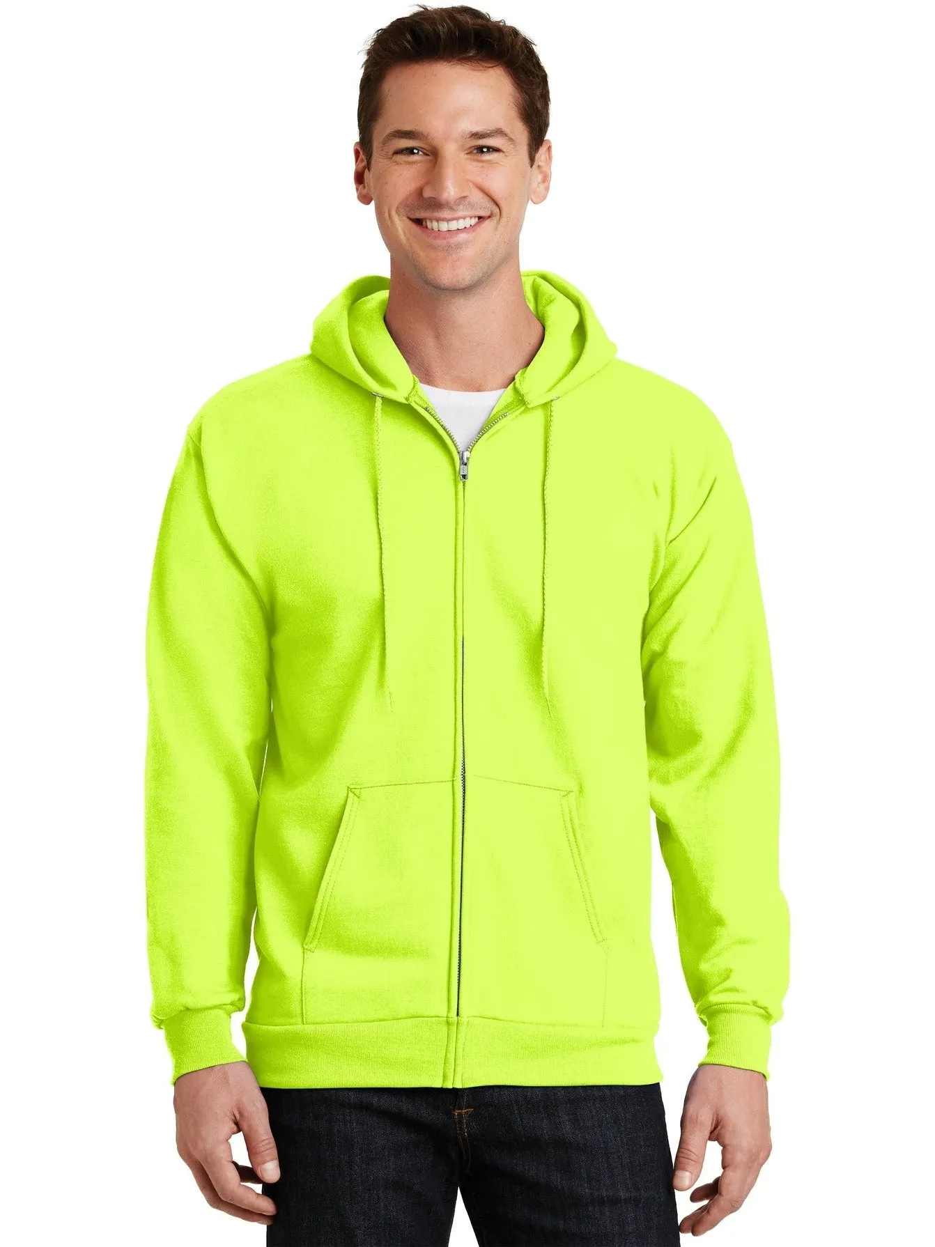 OUTLET-Port & Company Ultimate Full-Zip Hooded Sweatshirt