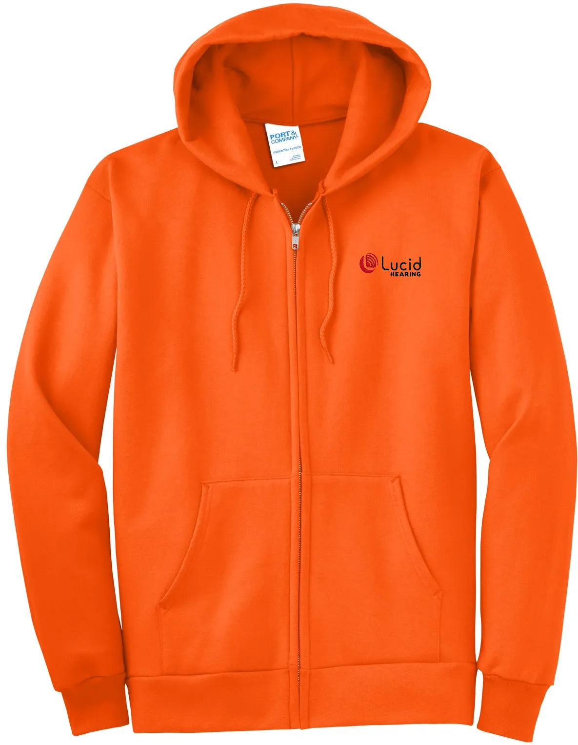 OUTLET-Port & Company Ultimate Full-Zip Hooded Sweatshirt