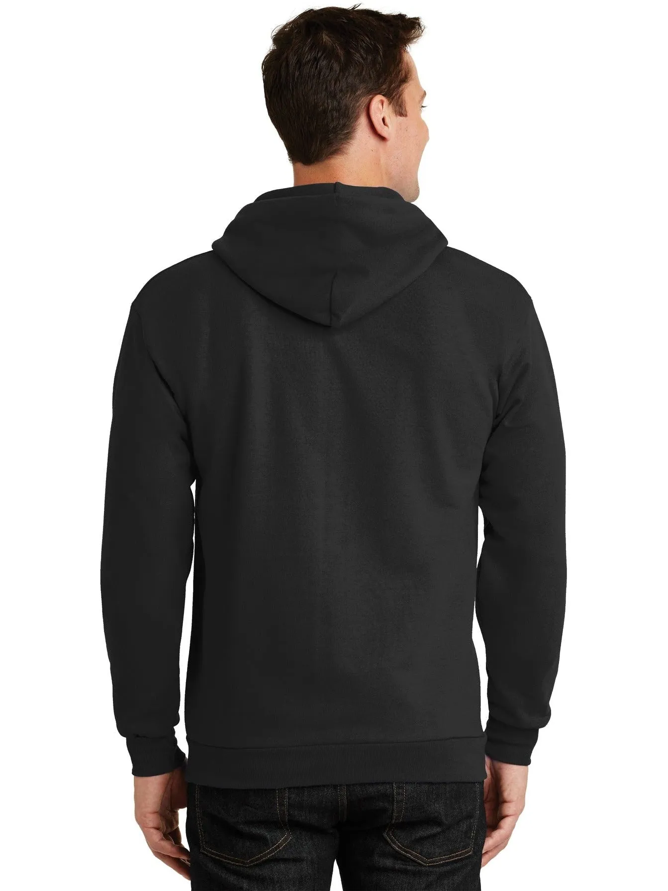 OUTLET-Port & Company Ultimate Full-Zip Hooded Sweatshirt