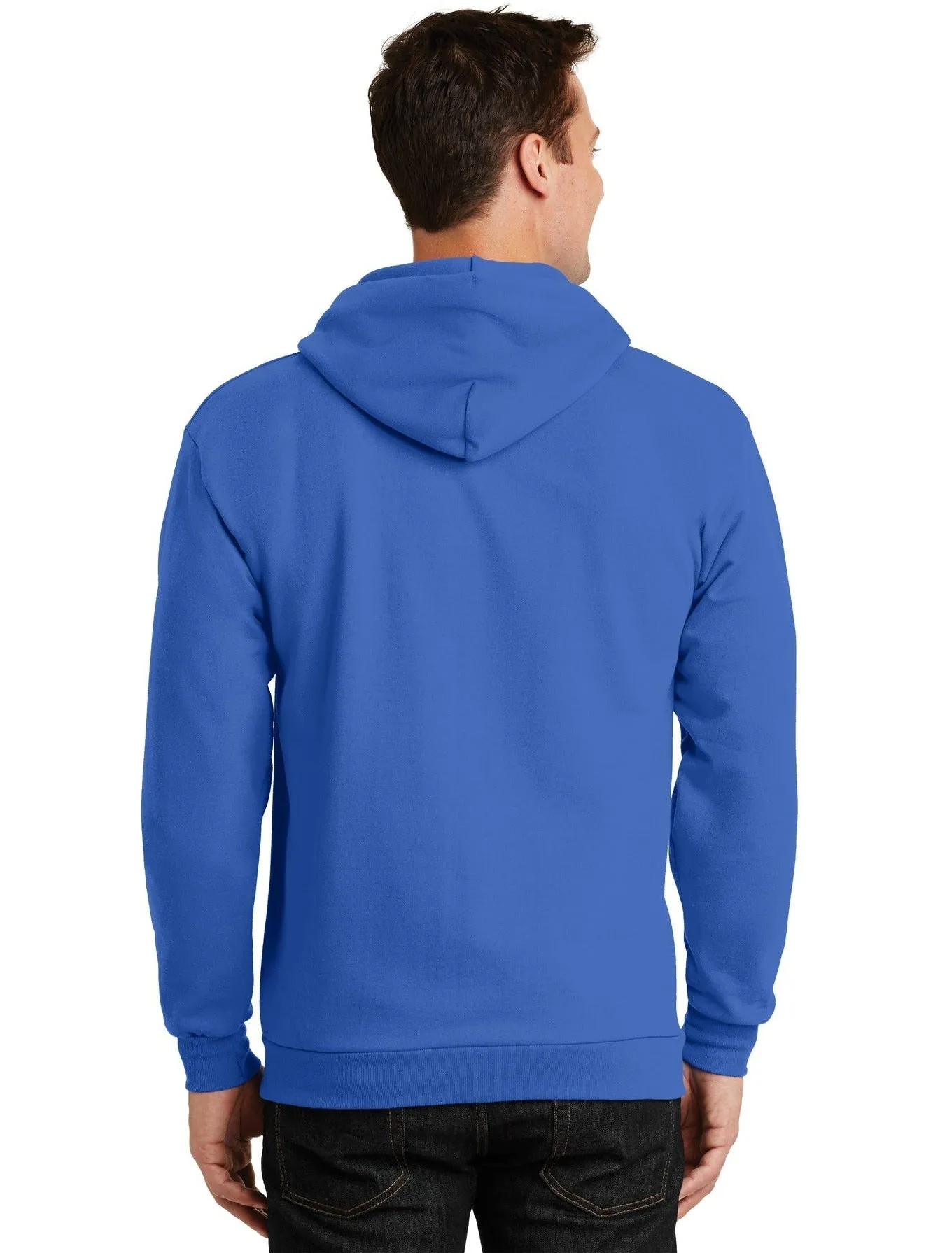OUTLET-Port & Company Ultimate Full-Zip Hooded Sweatshirt
