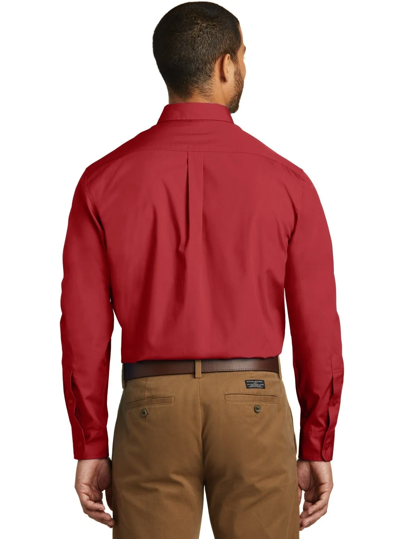 OUTLET-Port Authority Carefree Poplin Shirt