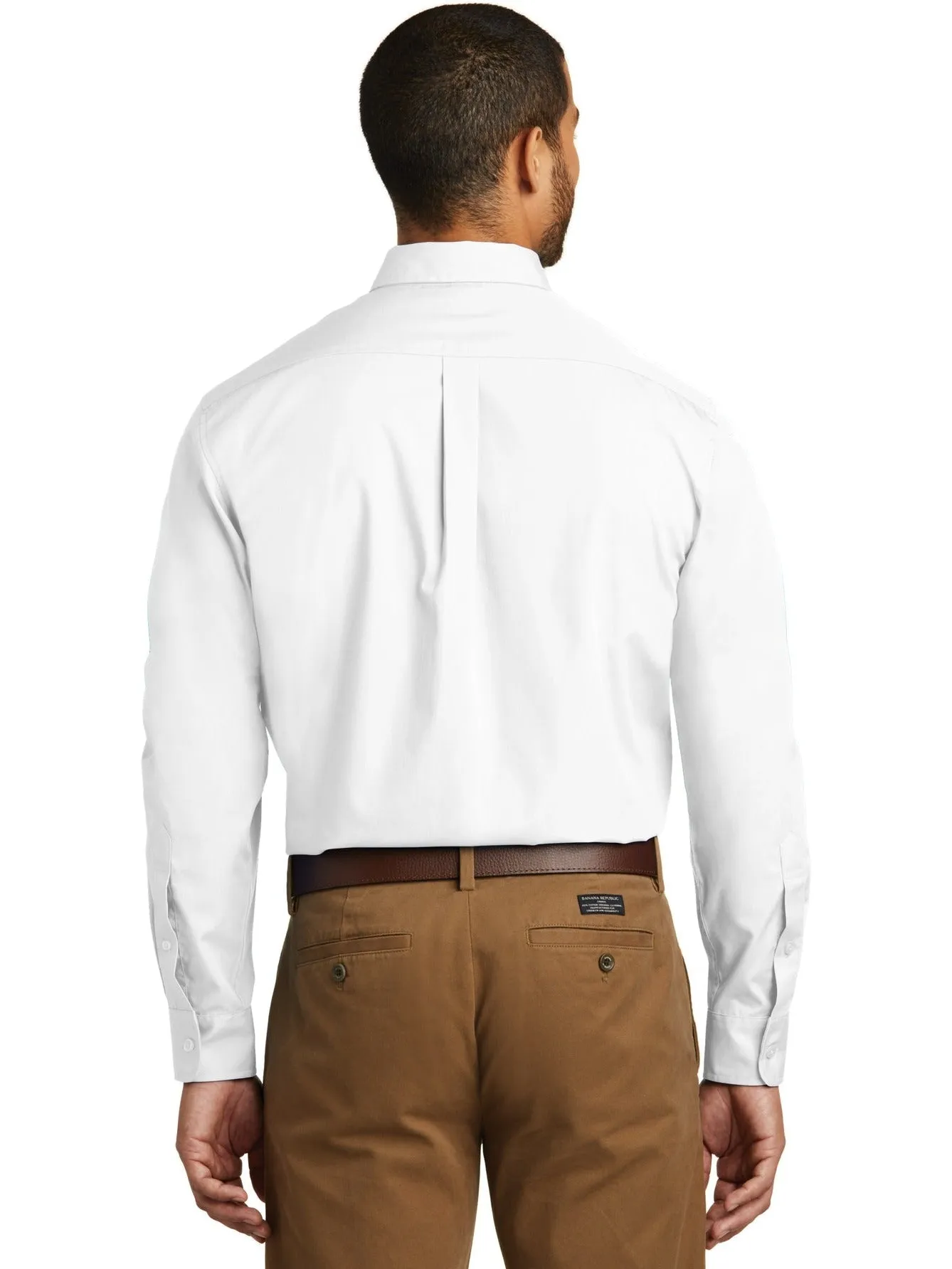 OUTLET-Port Authority Carefree Poplin Shirt