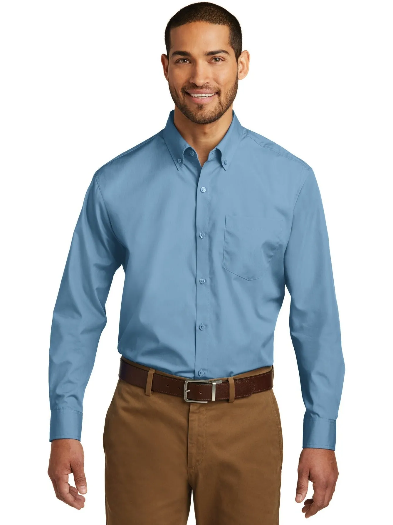 OUTLET-Port Authority Carefree Poplin Shirt