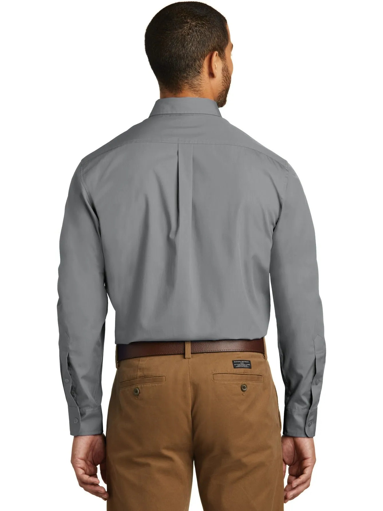 OUTLET-Port Authority Carefree Poplin Shirt