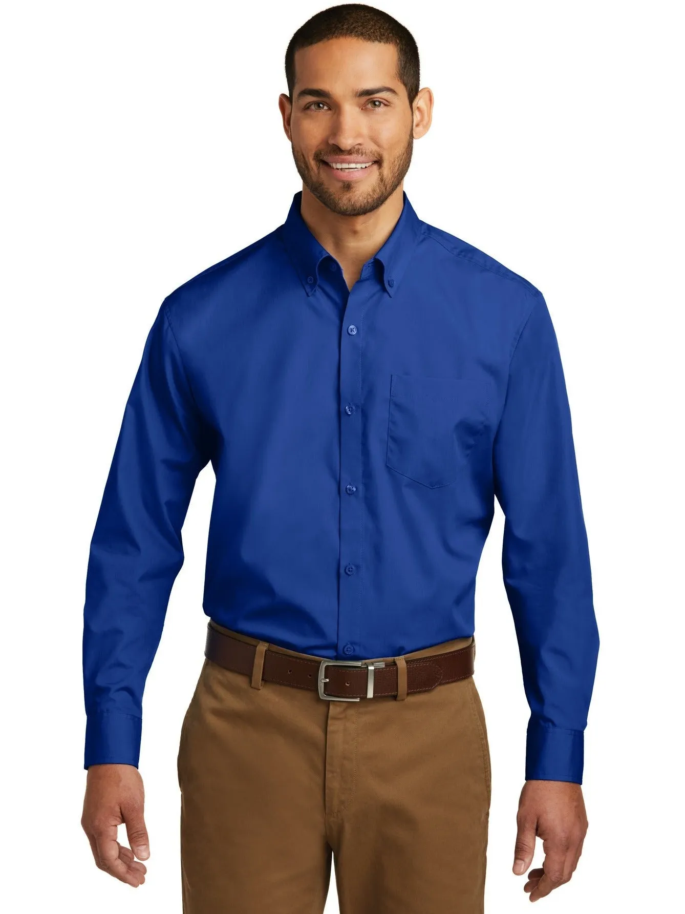 OUTLET-Port Authority Carefree Poplin Shirt