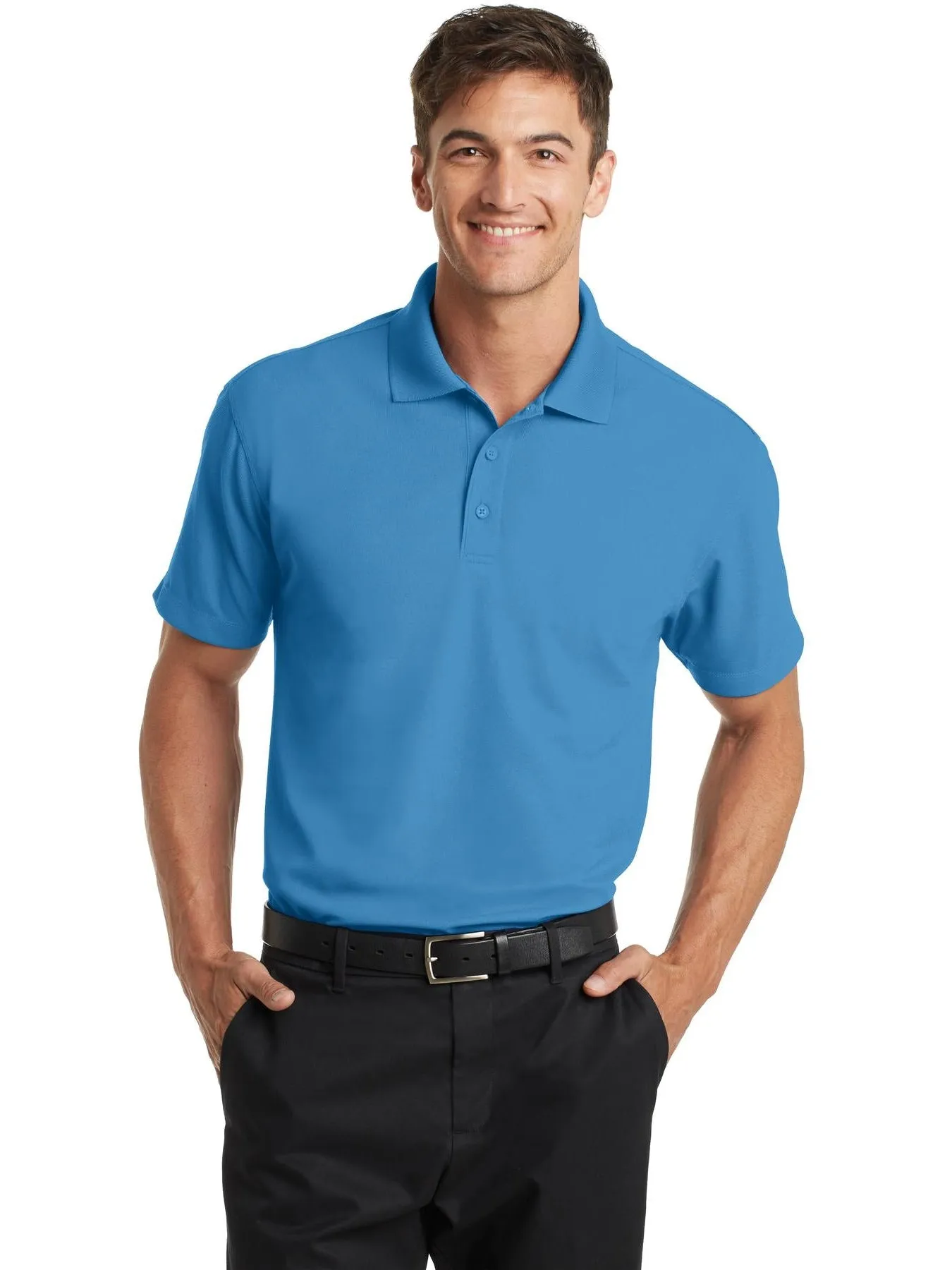 OUTLET-Port Authority Dry Zone Grid Polo