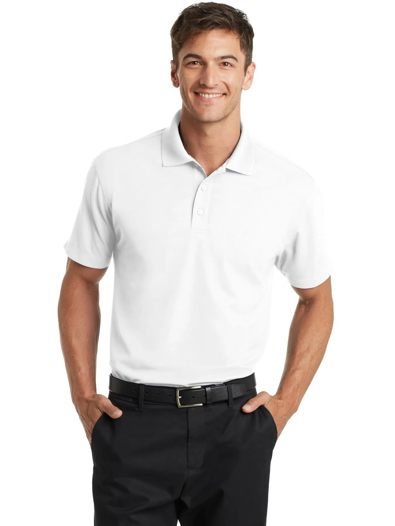OUTLET-Port Authority Dry Zone Grid Polo