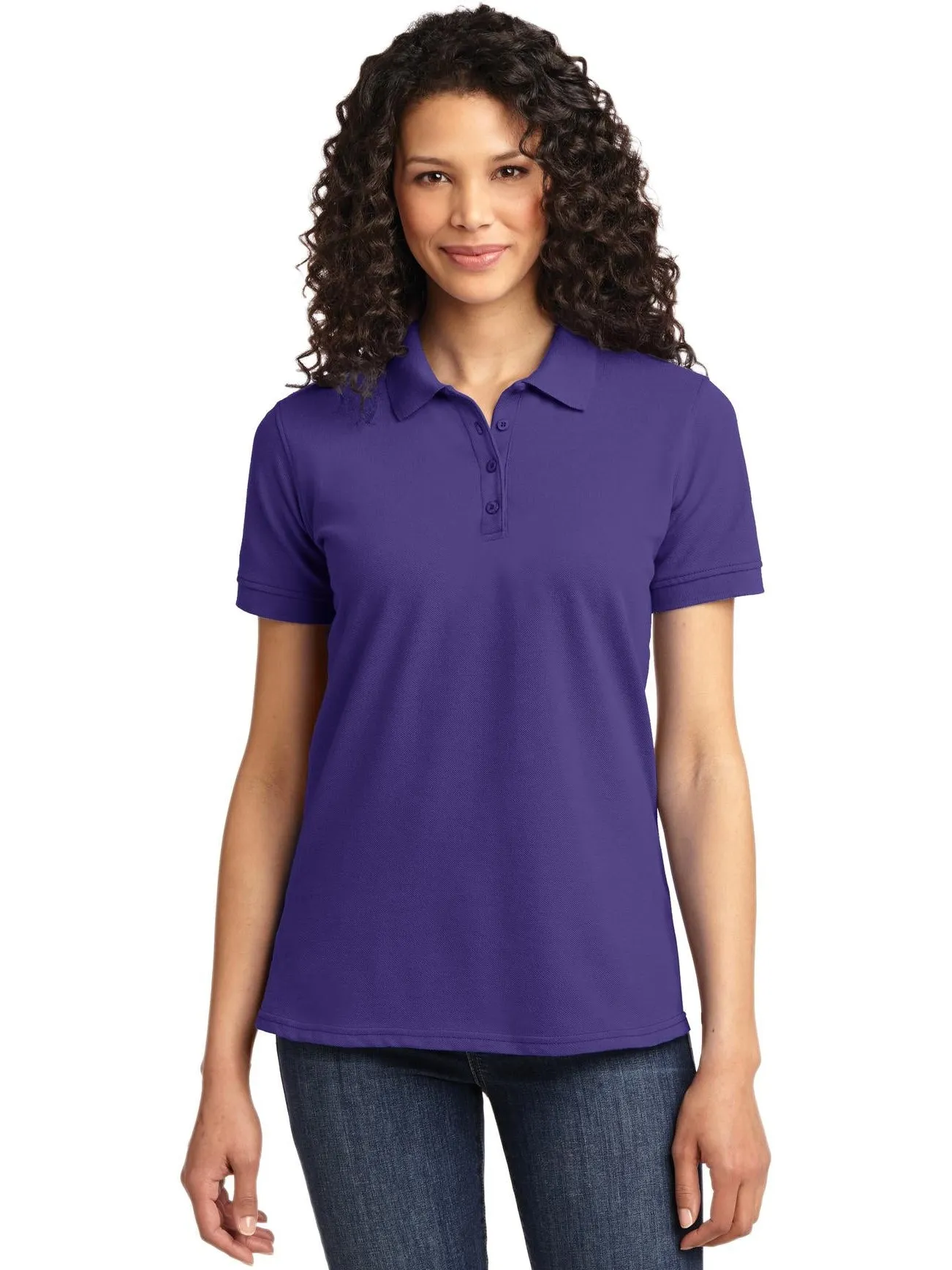 OUTLET-Port Authority Ladies 50/50 Pique Polo