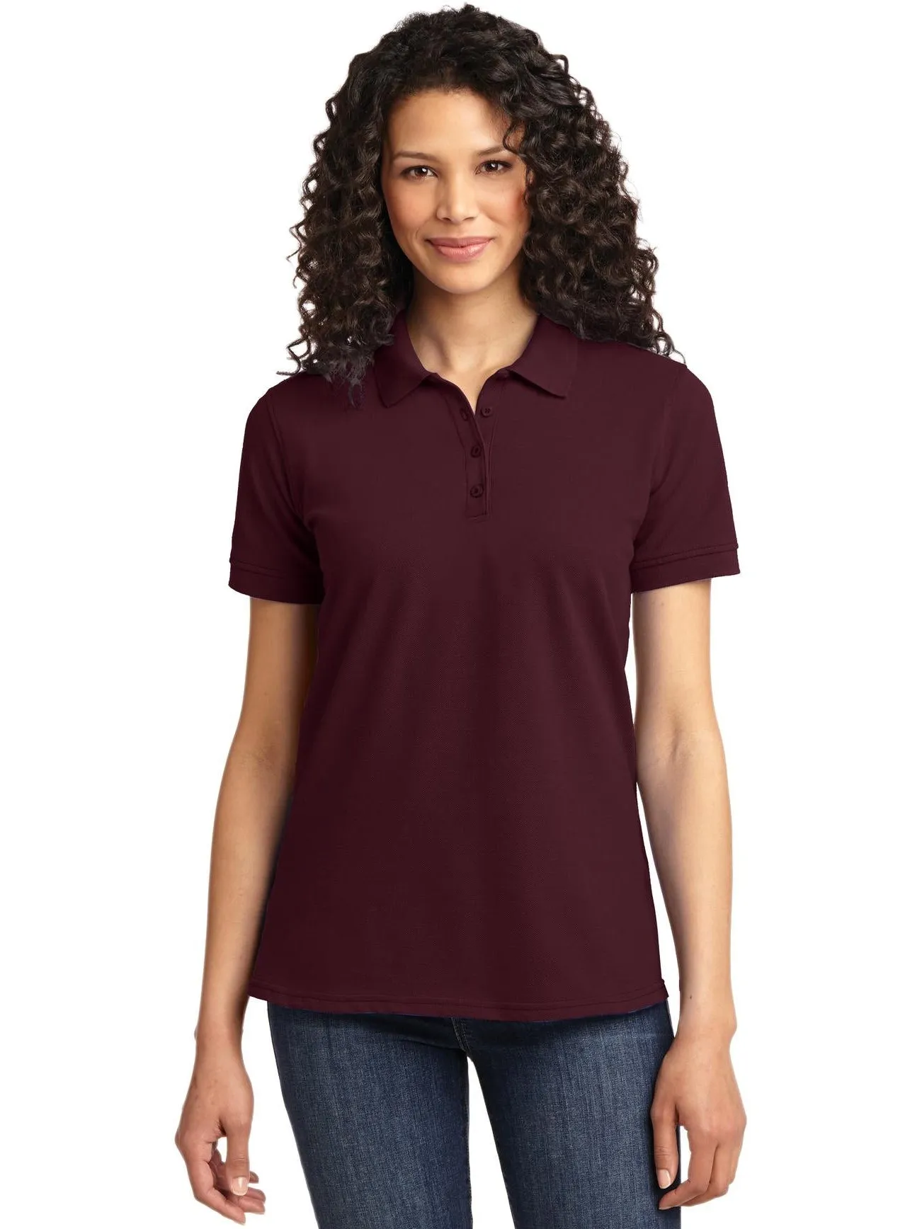 OUTLET-Port Authority Ladies 50/50 Pique Polo