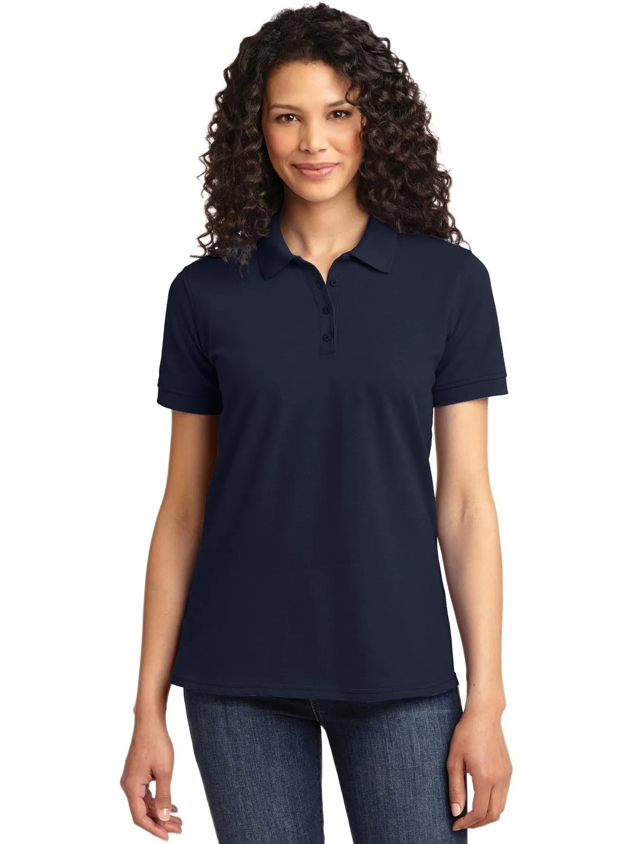 OUTLET-Port Authority Ladies 50/50 Pique Polo