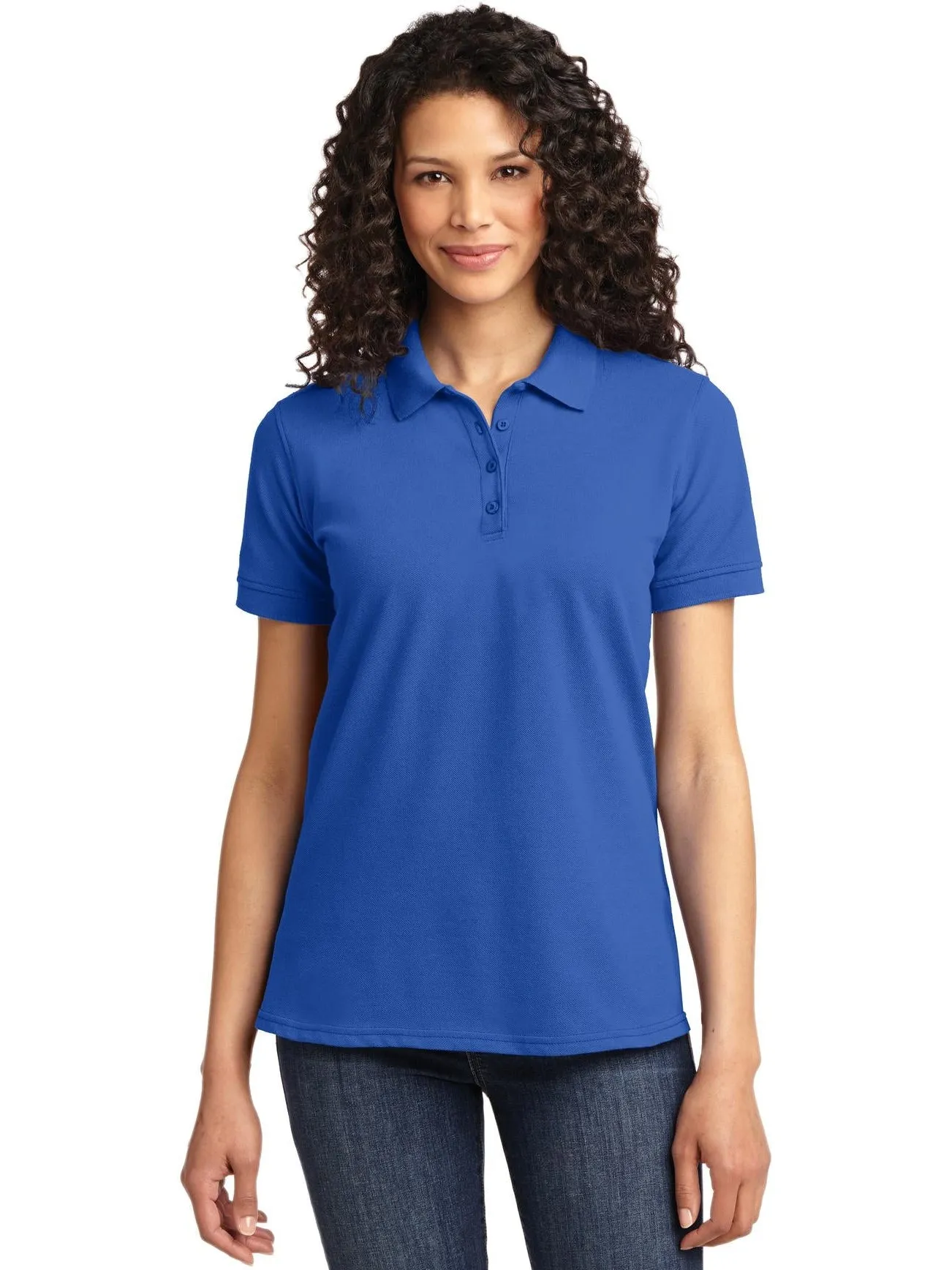 OUTLET-Port Authority Ladies 50/50 Pique Polo