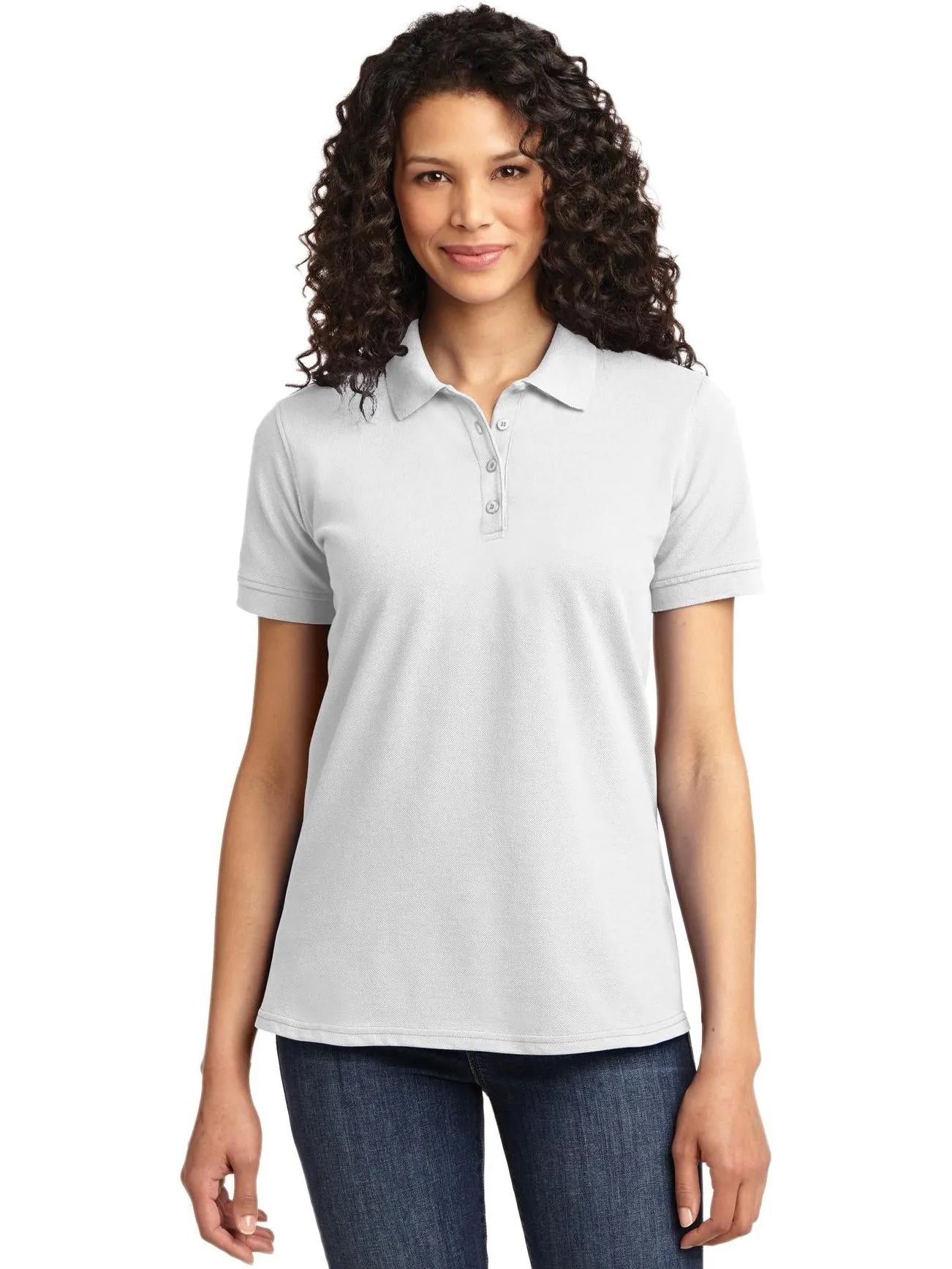 OUTLET-Port Authority Ladies 50/50 Pique Polo