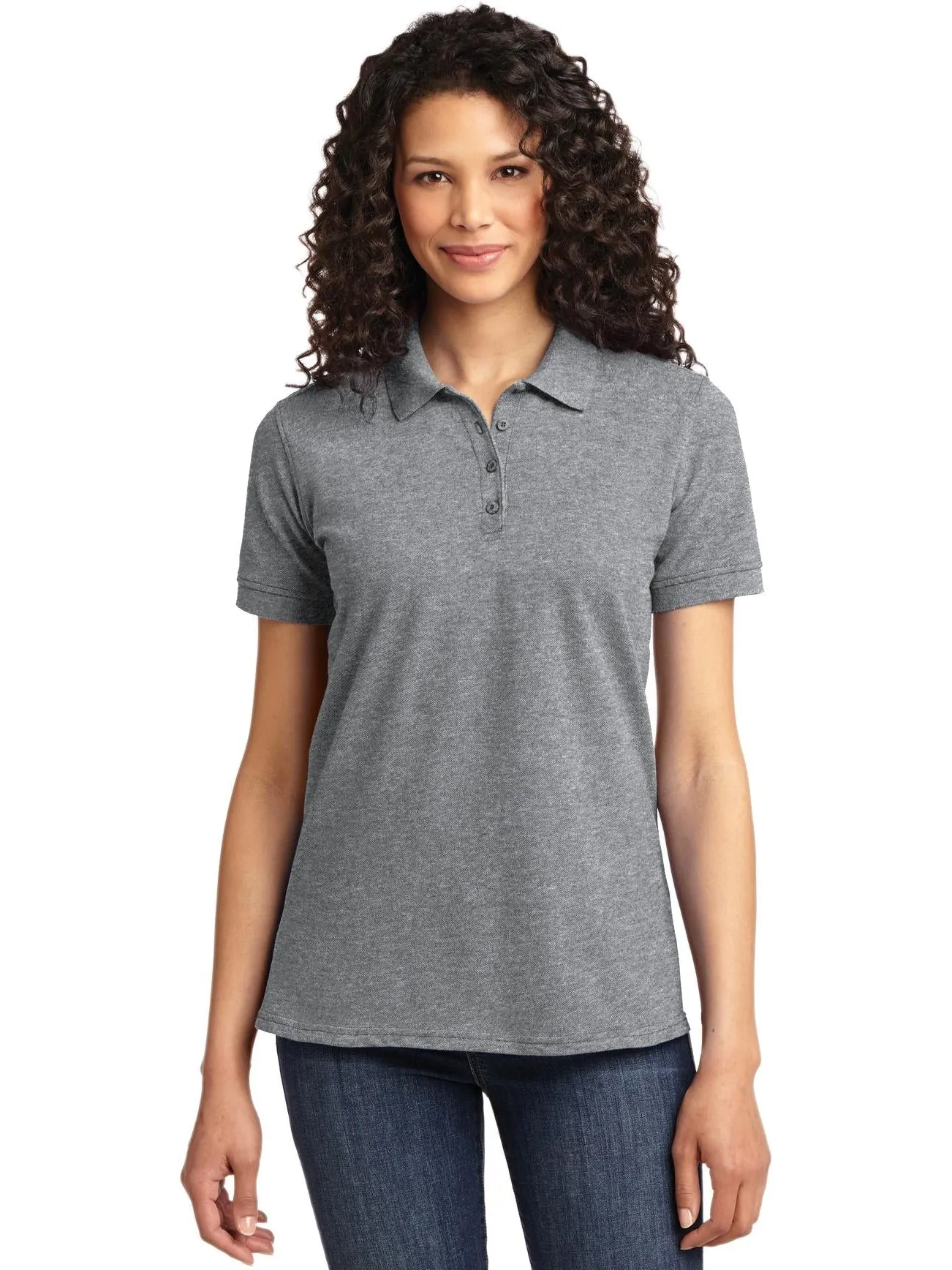 OUTLET-Port Authority Ladies 50/50 Pique Polo