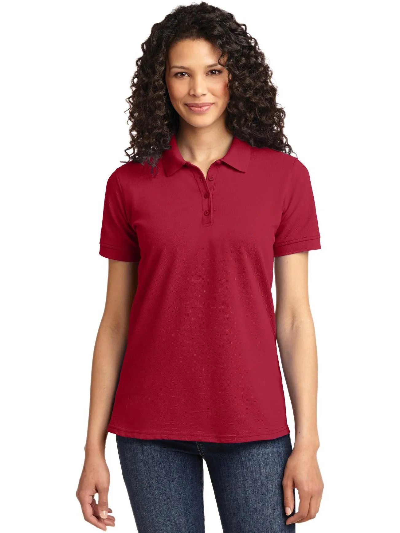 OUTLET-Port Authority Ladies 50/50 Pique Polo
