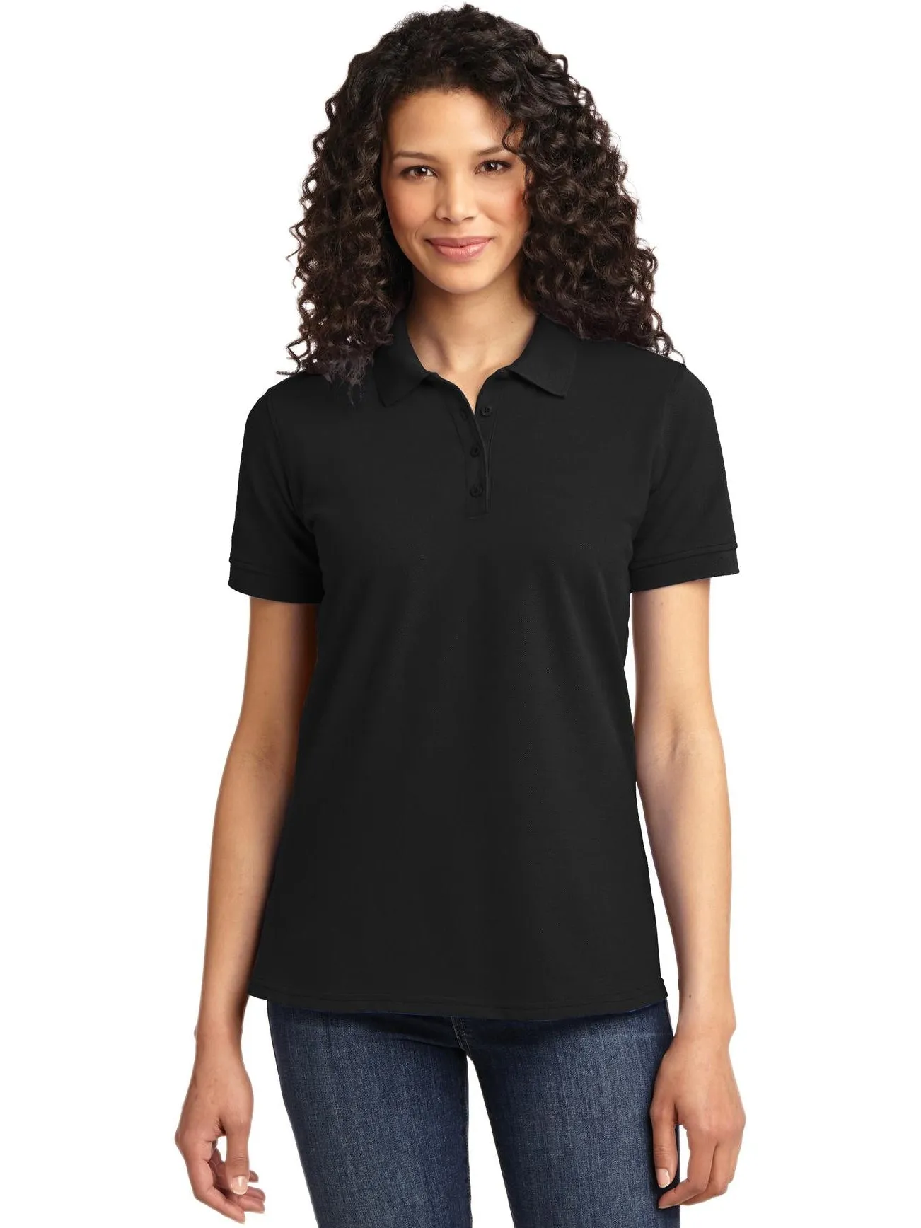 OUTLET-Port Authority Ladies 50/50 Pique Polo