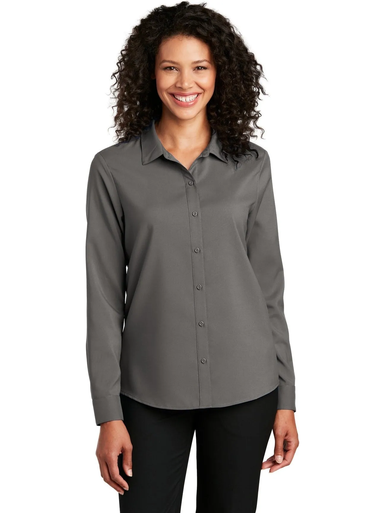 OUTLET-Port Authority Ladies Long Sleeve Performance Staff Shirt