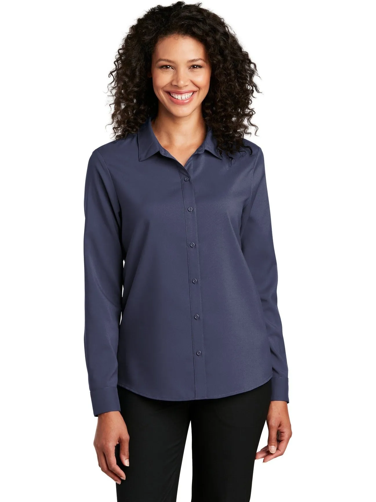 OUTLET-Port Authority Ladies Long Sleeve Performance Staff Shirt