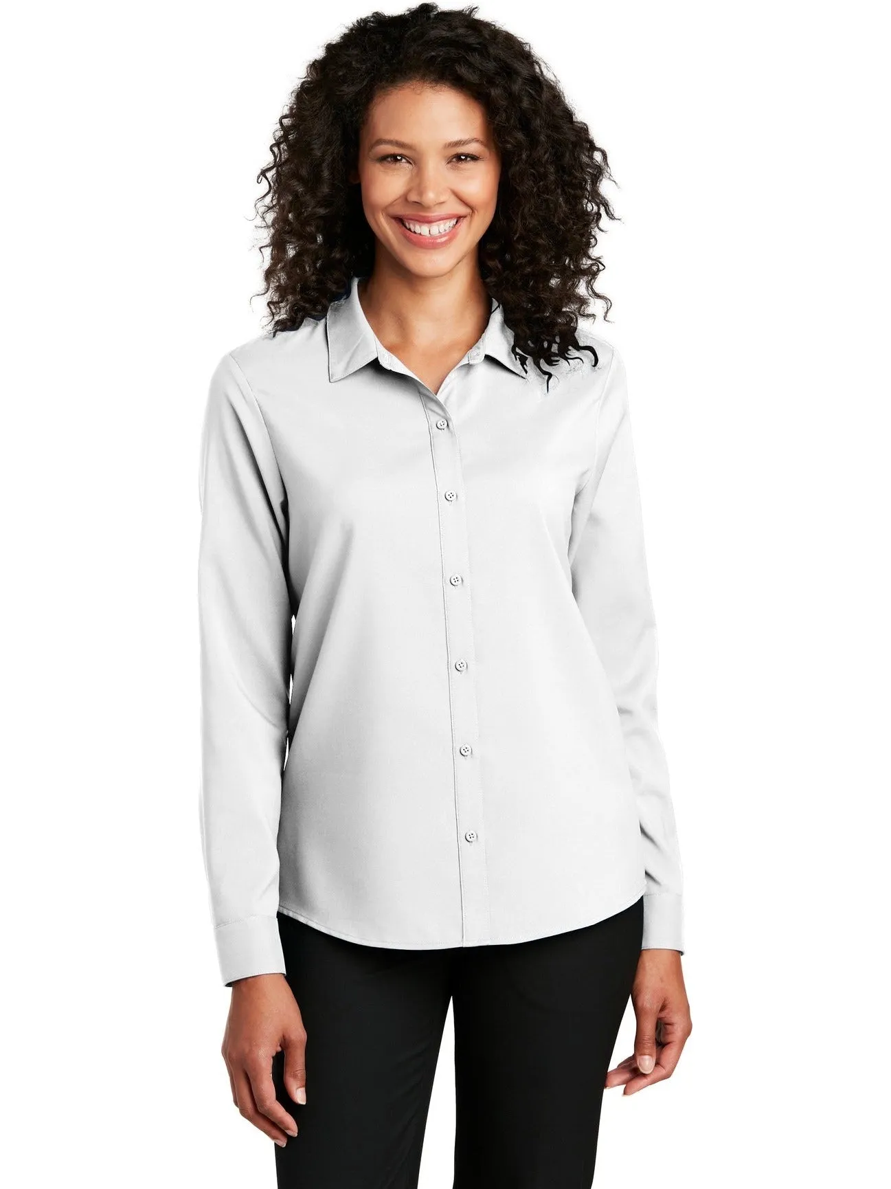 OUTLET-Port Authority Ladies Long Sleeve Performance Staff Shirt