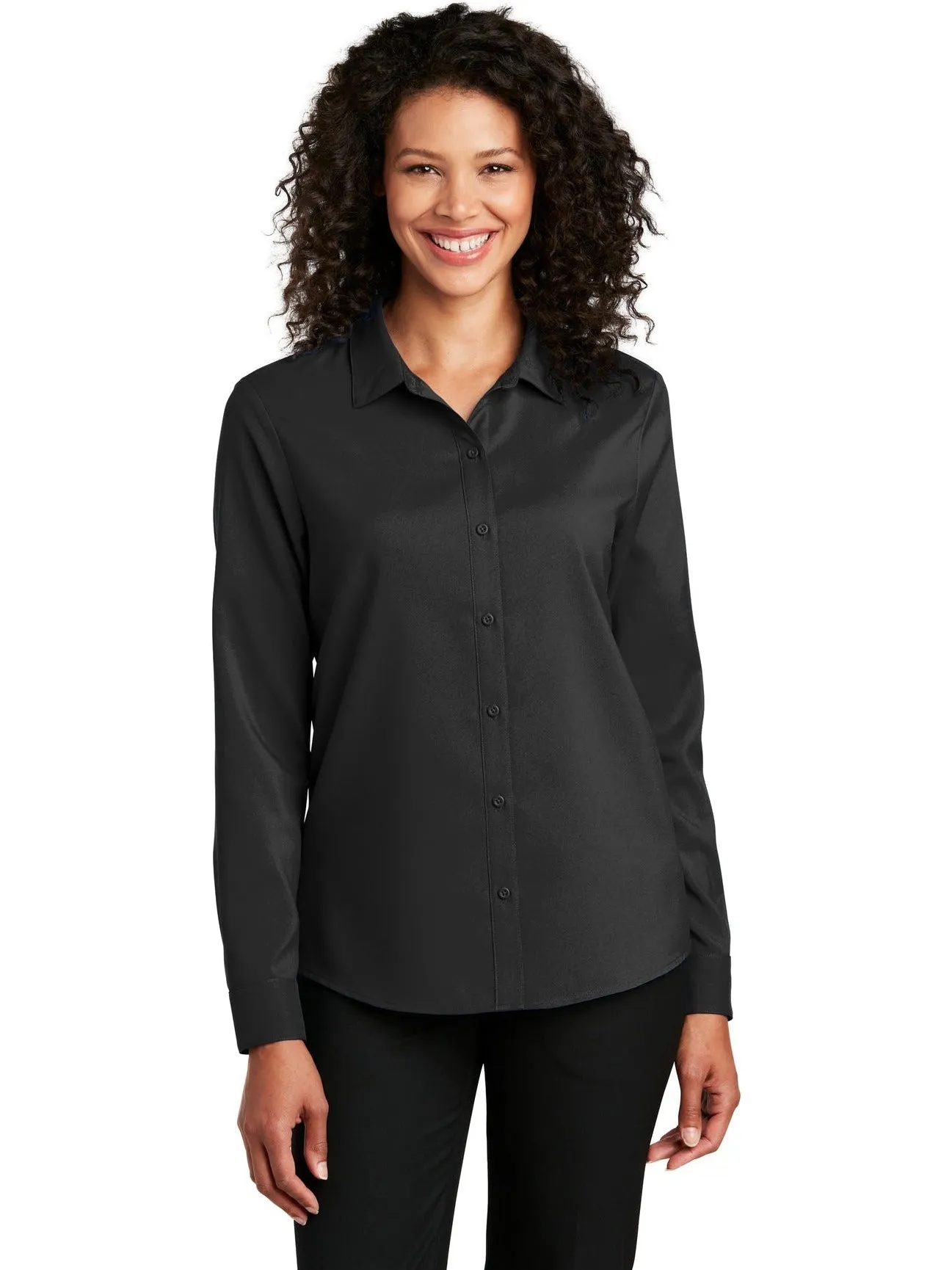 OUTLET-Port Authority Ladies Long Sleeve Performance Staff Shirt