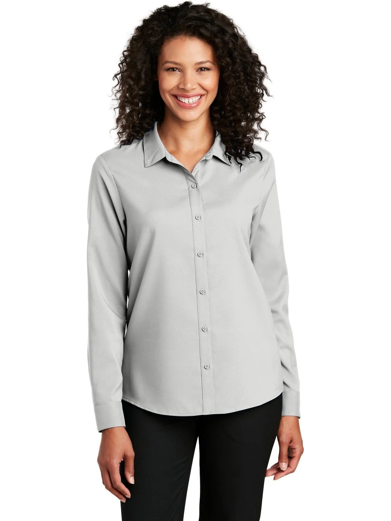 OUTLET-Port Authority Ladies Long Sleeve Performance Staff Shirt