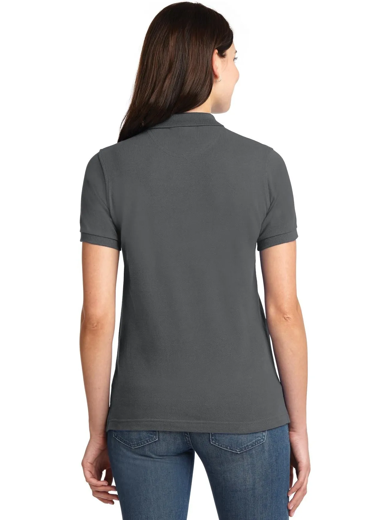 OUTLET-Port Authority Ladies Pique Knit Polo