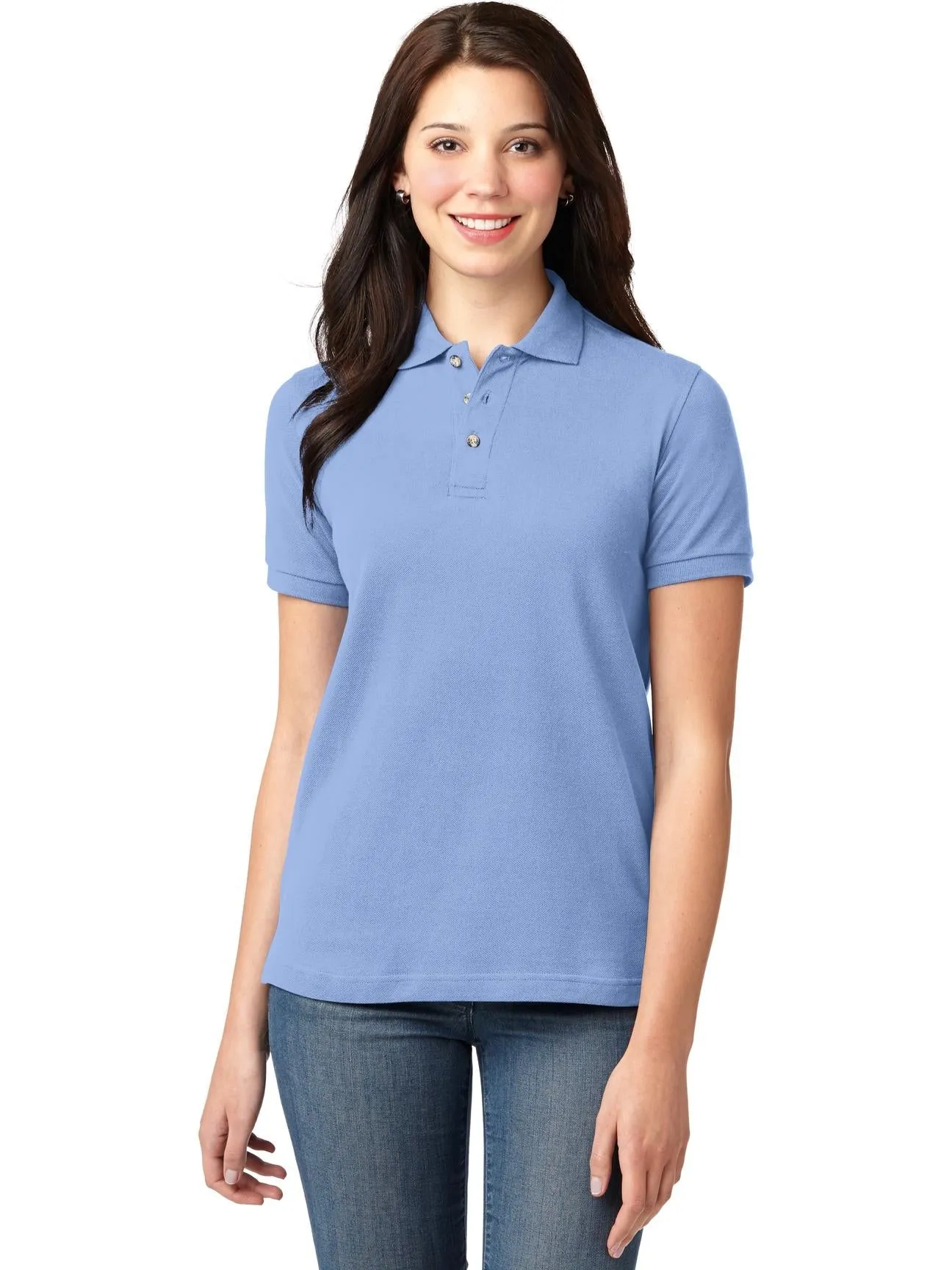 OUTLET-Port Authority Ladies Pique Knit Polo