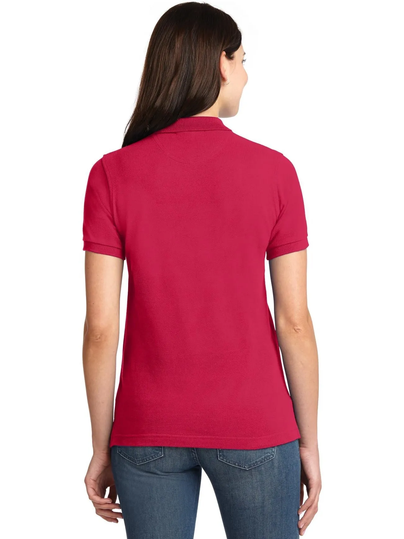 OUTLET-Port Authority Ladies Pique Knit Polo