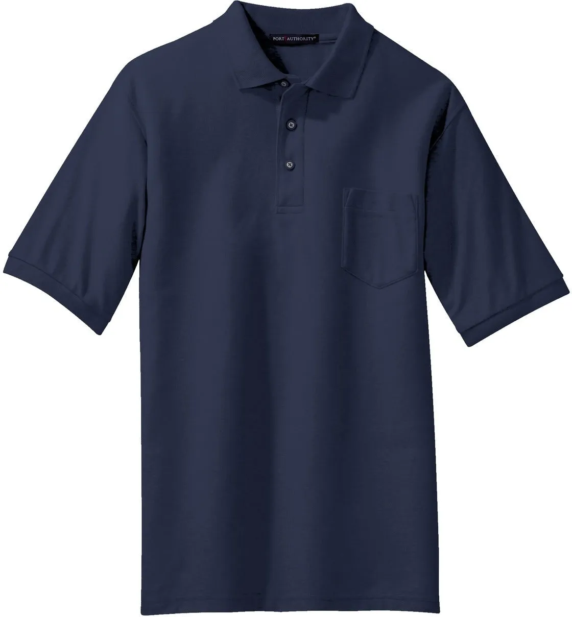 OUTLET-Port Authority Tall Silk Touch Polo with Pocket