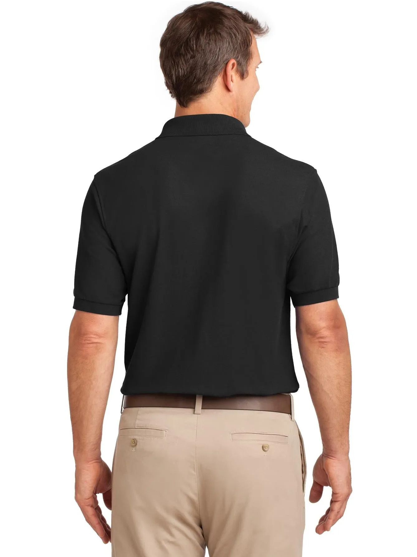 OUTLET-Port Authority Tall Silk Touch Polo with Pocket