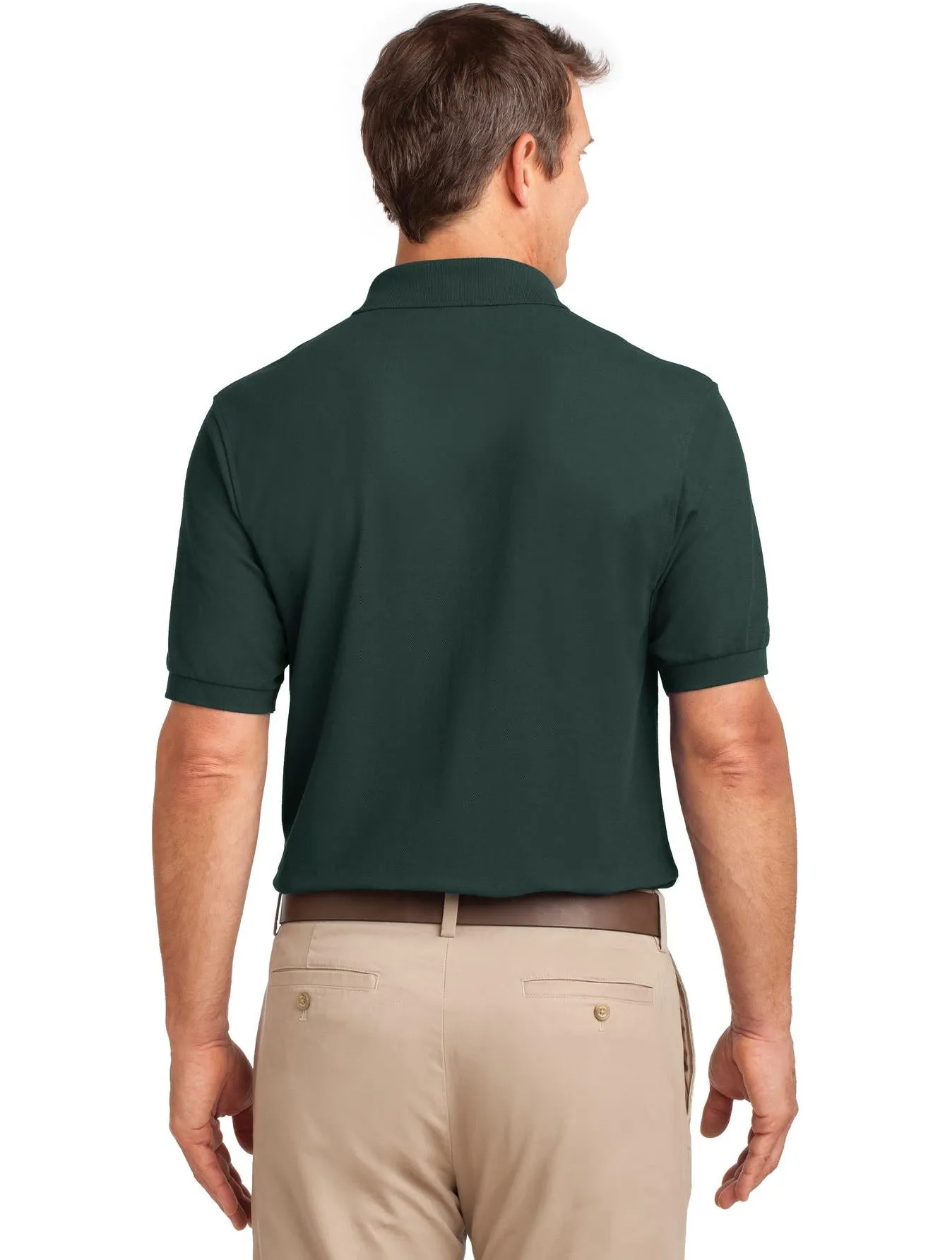 OUTLET-Port Authority Tall Silk Touch Polo with Pocket